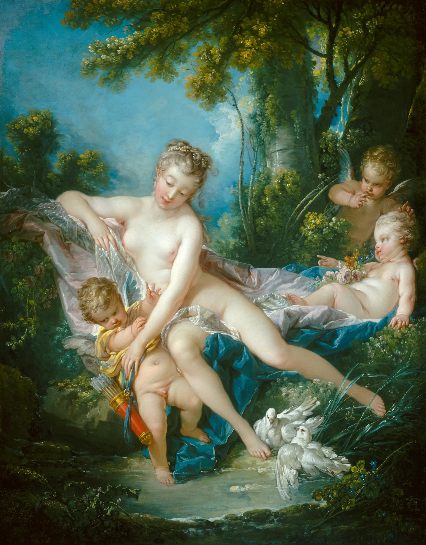 Venus consolando a Amor, de François Boucher