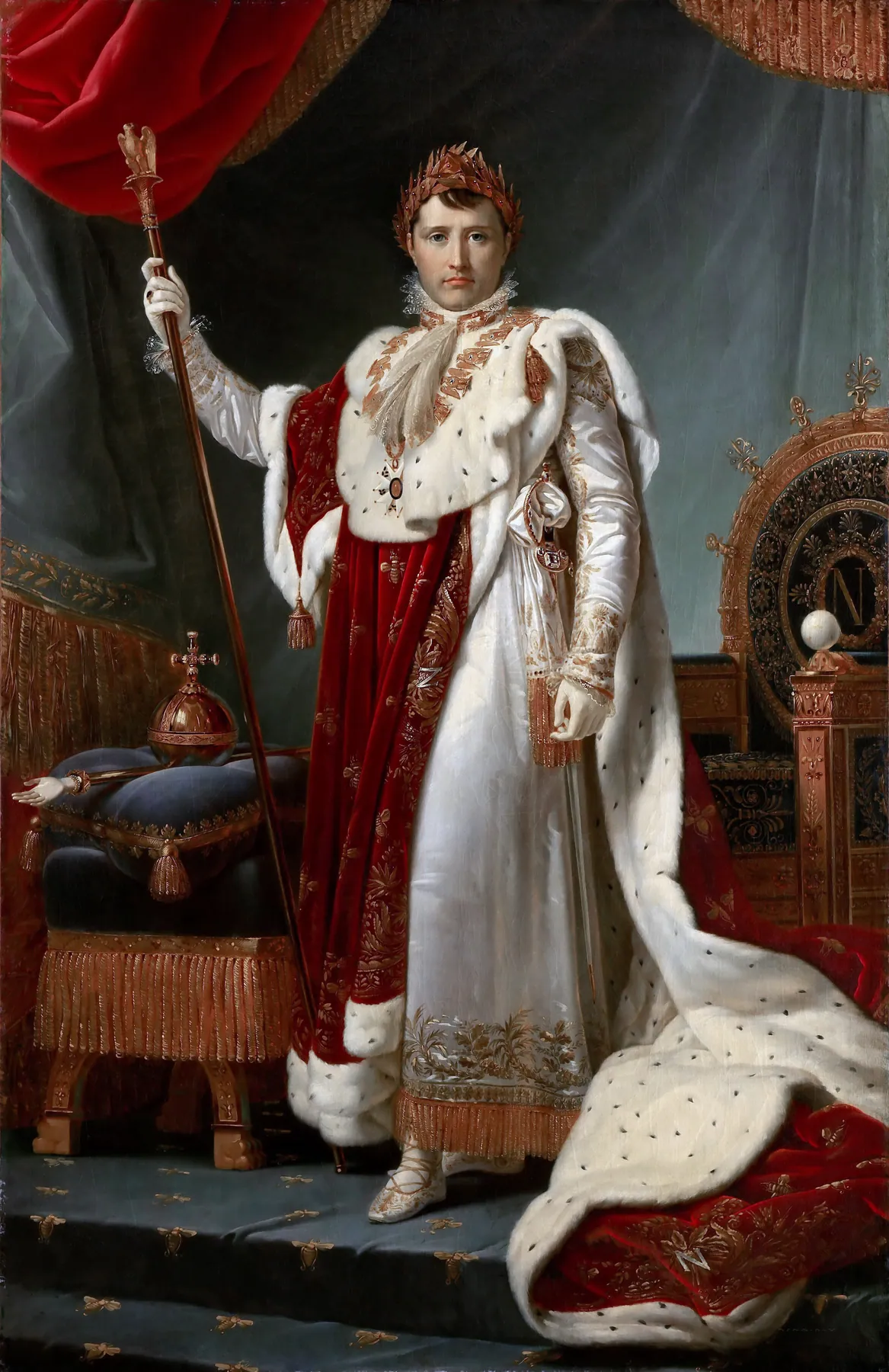 Napoleón con traje de coronación, de François Gérard