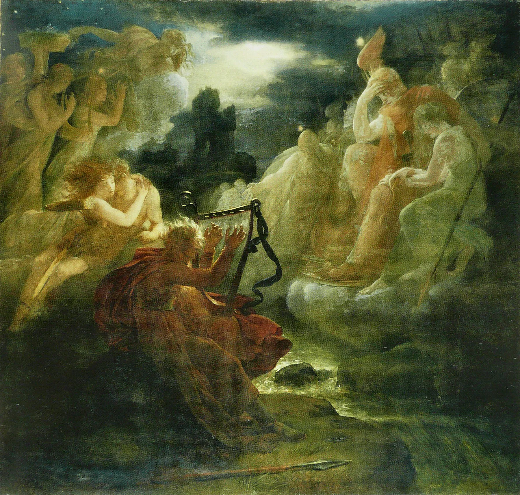 Ossian invocando a los espíritus, de François Gérard