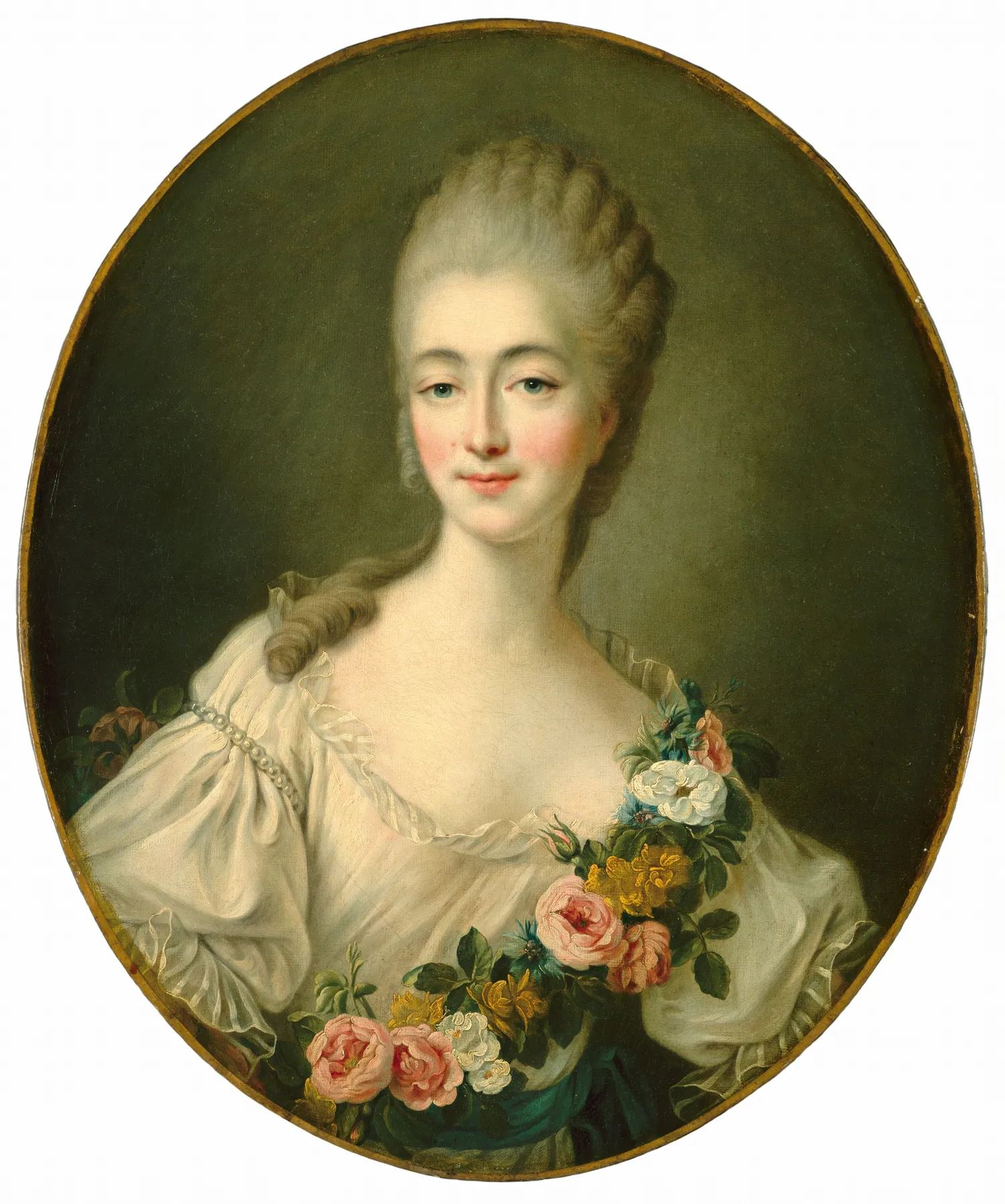 Jeanne Bécu, condesa du Barry, de François-Hubert Drouais