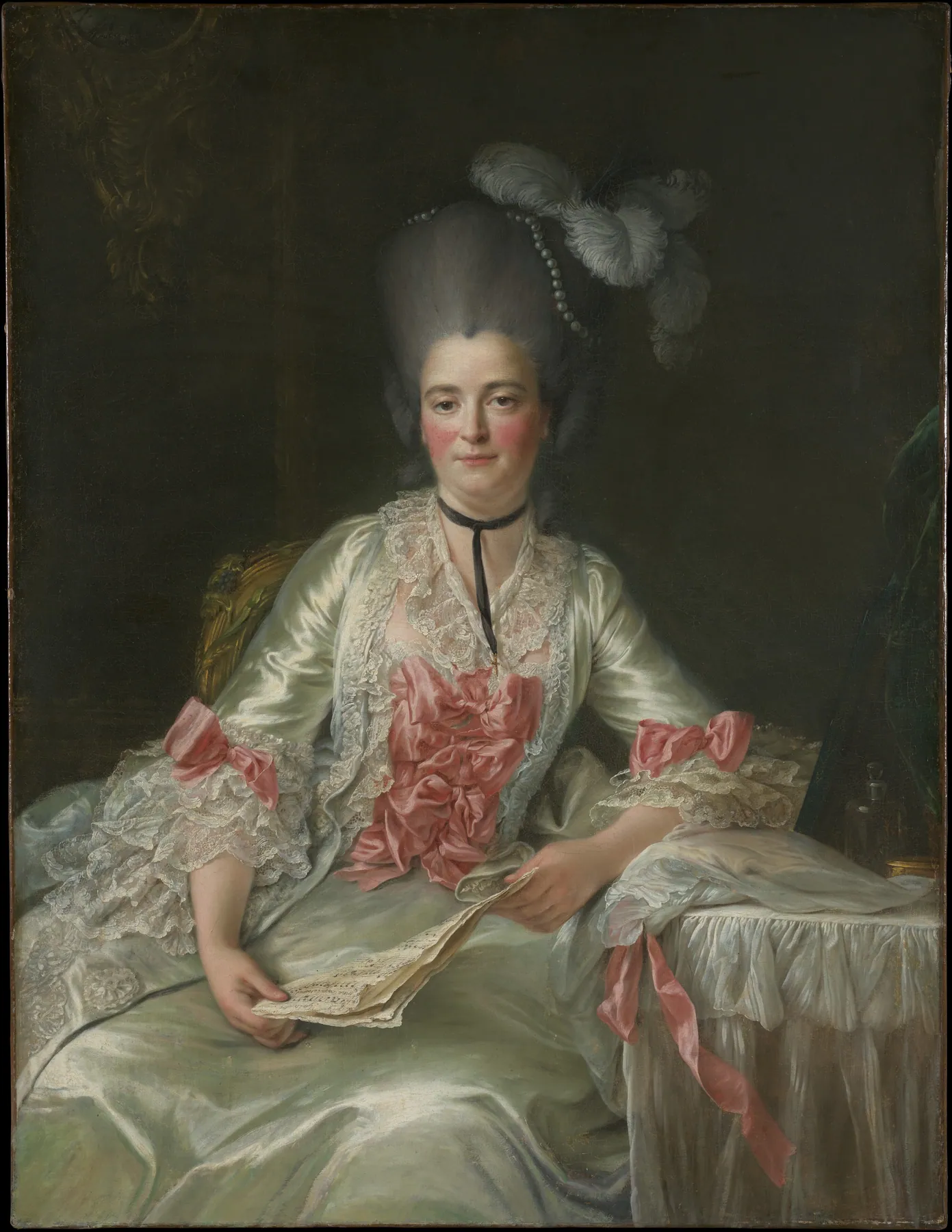 Marie Rinteau, llamada Mademoiselle de Verrières, de François Hubert Drouais