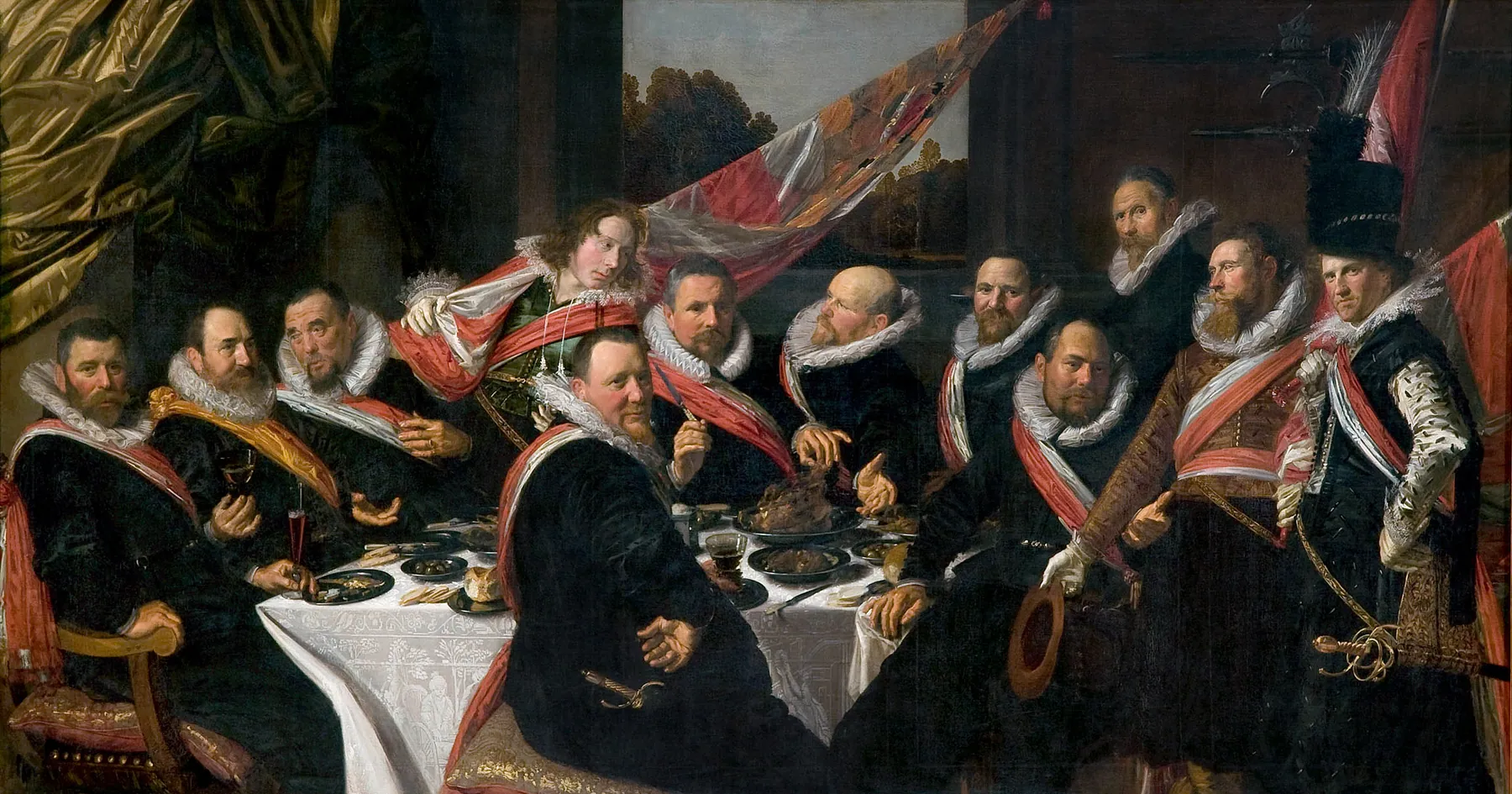 Banquete de los oficiales de San Jorge, de Frans Hals