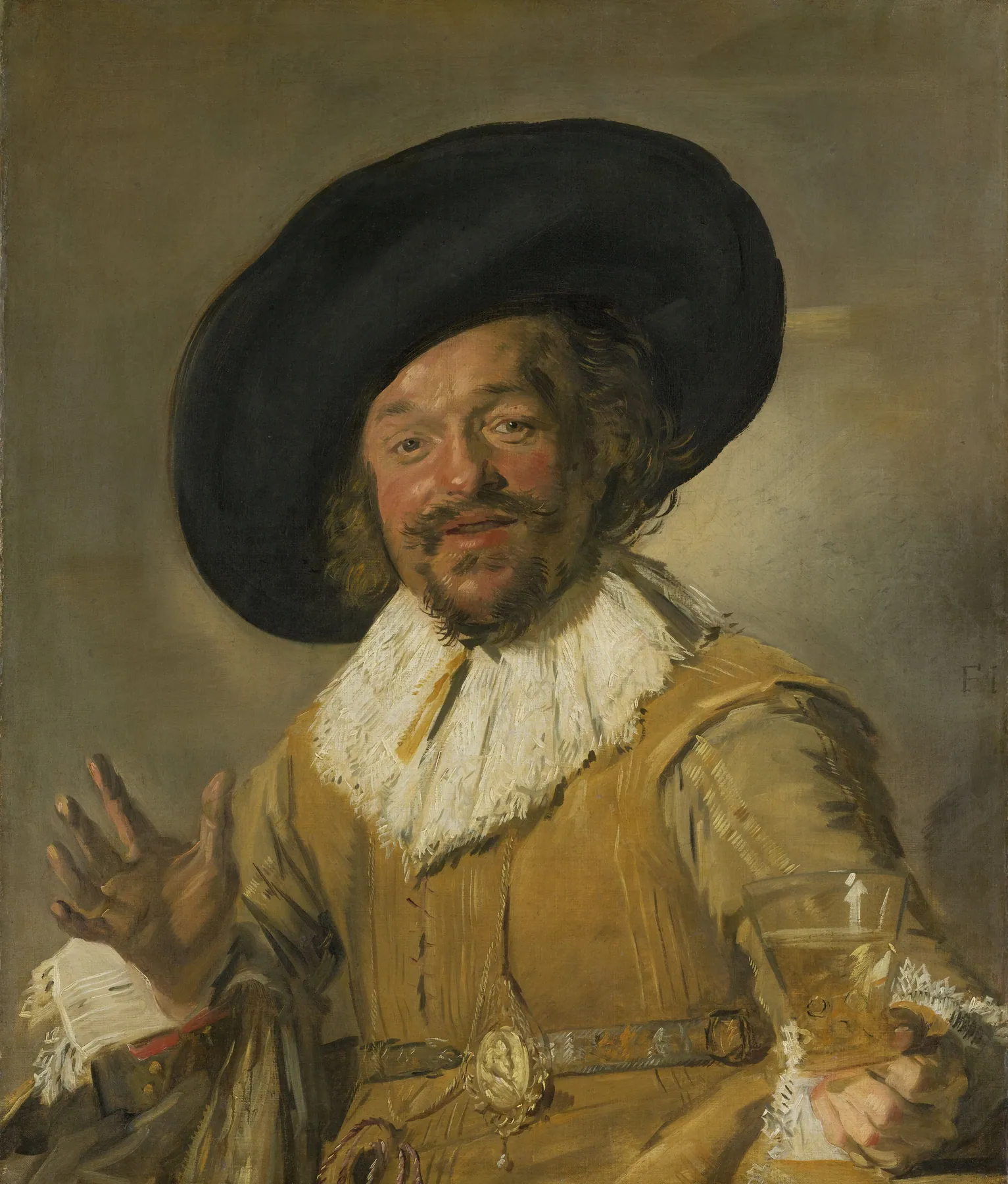 El alegre bebedor, de Frans Hals