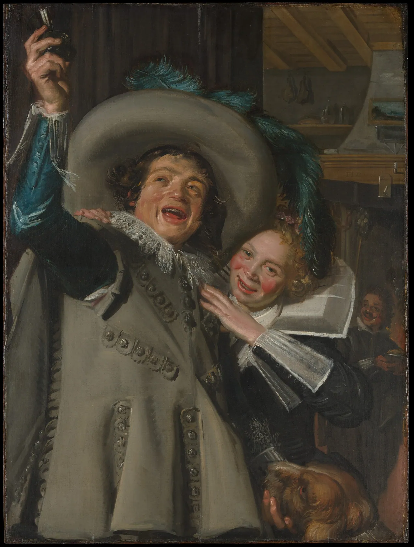 Joven y mujer en una posada, de Frans Hals