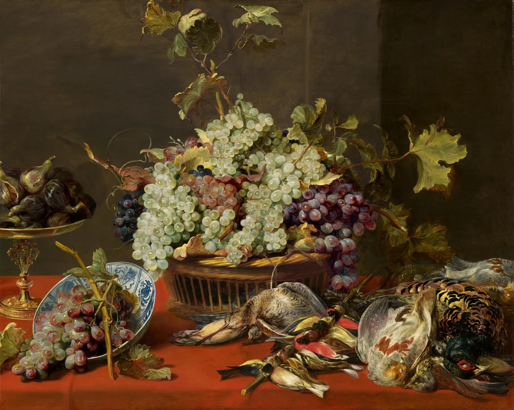 Naturaleza muerta con uvas y caza, de Frans Snyders