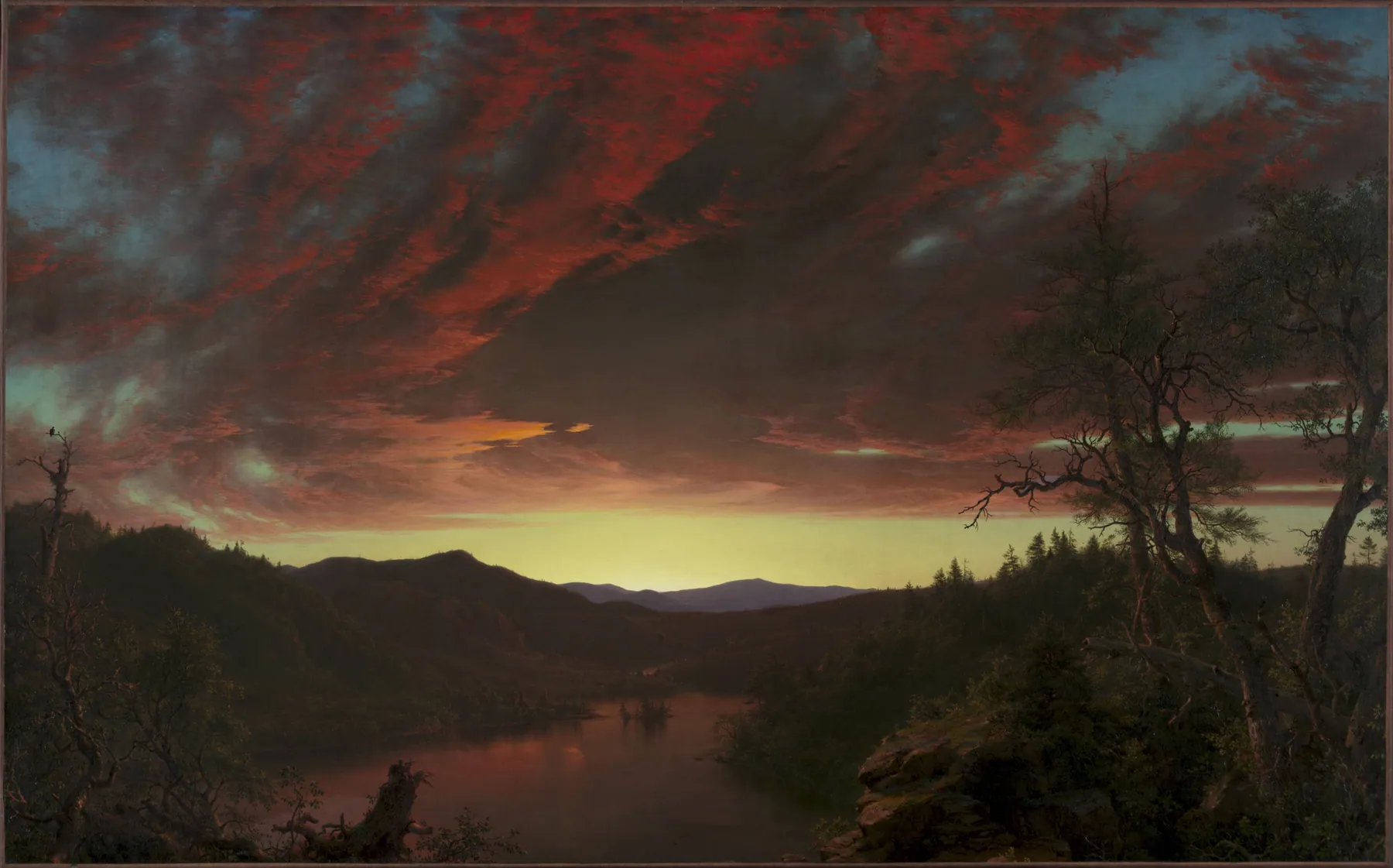 Crepúsculo en el desierto, de Frederic Edwin Church
