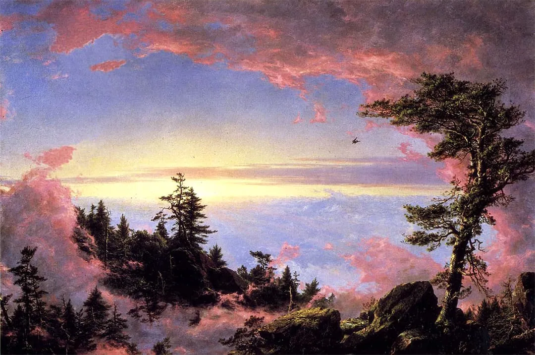 Nubes sobre el valle, de Frederic Edwin Church