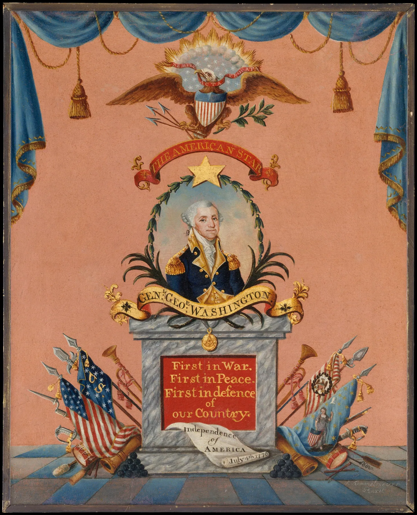 La estrella americana (George Washington), de Frederick Kemmelmeyer