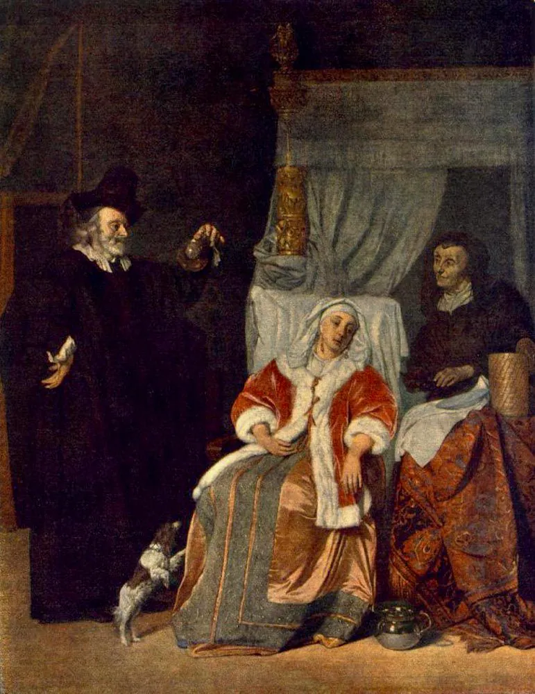 La visita del médico, de Gabriel Metsu