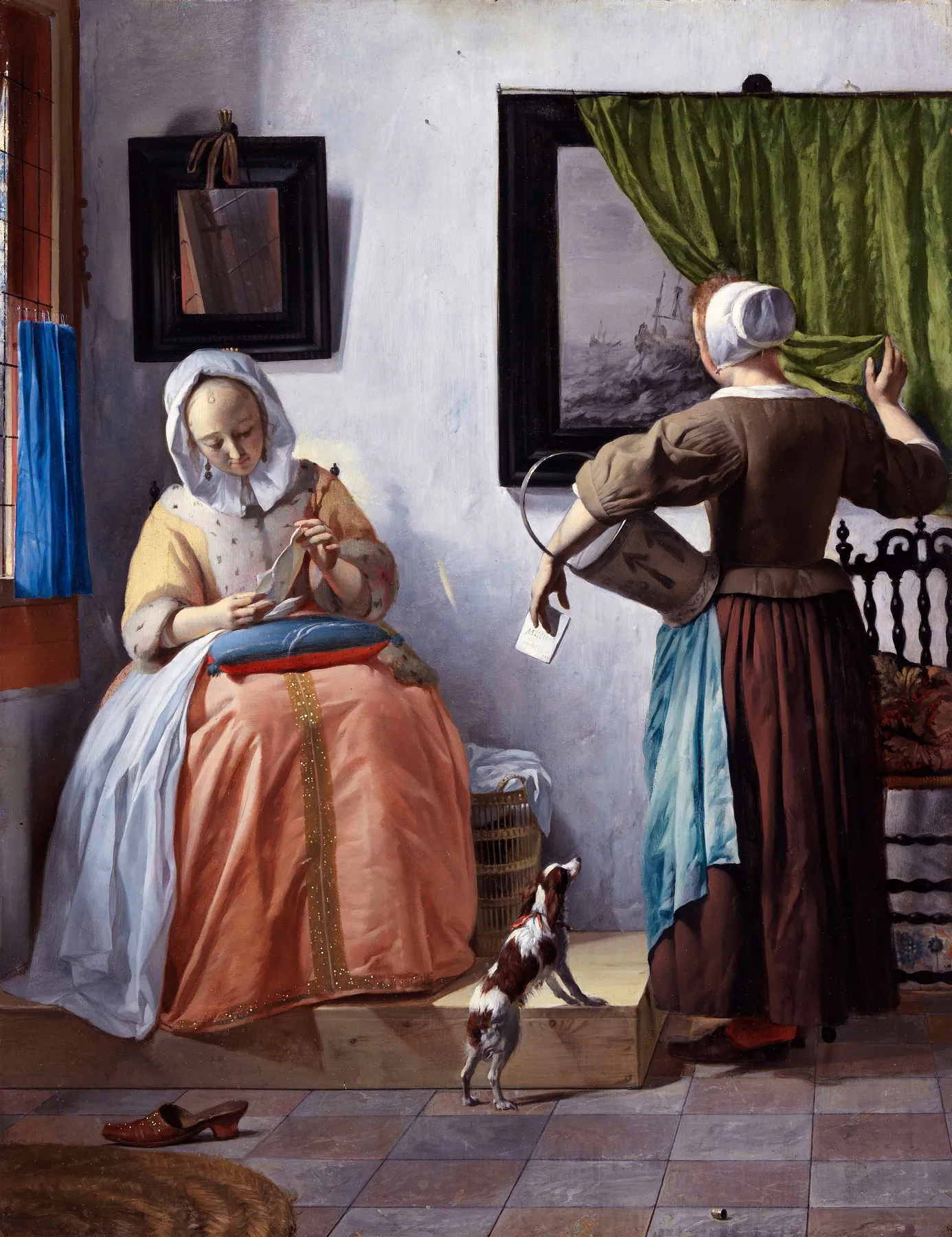 Mujer leyendo una carta, de Gabriel Metsu