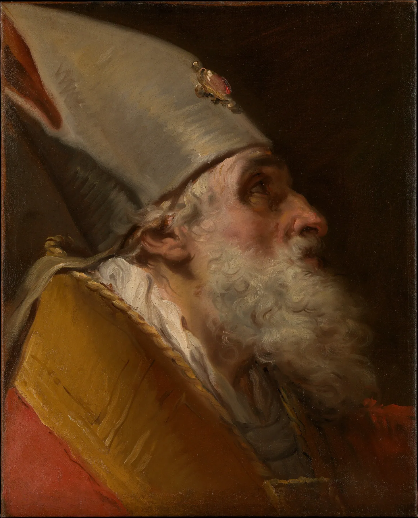 Cabeza de un obispo, de Gaetano Gandolfi