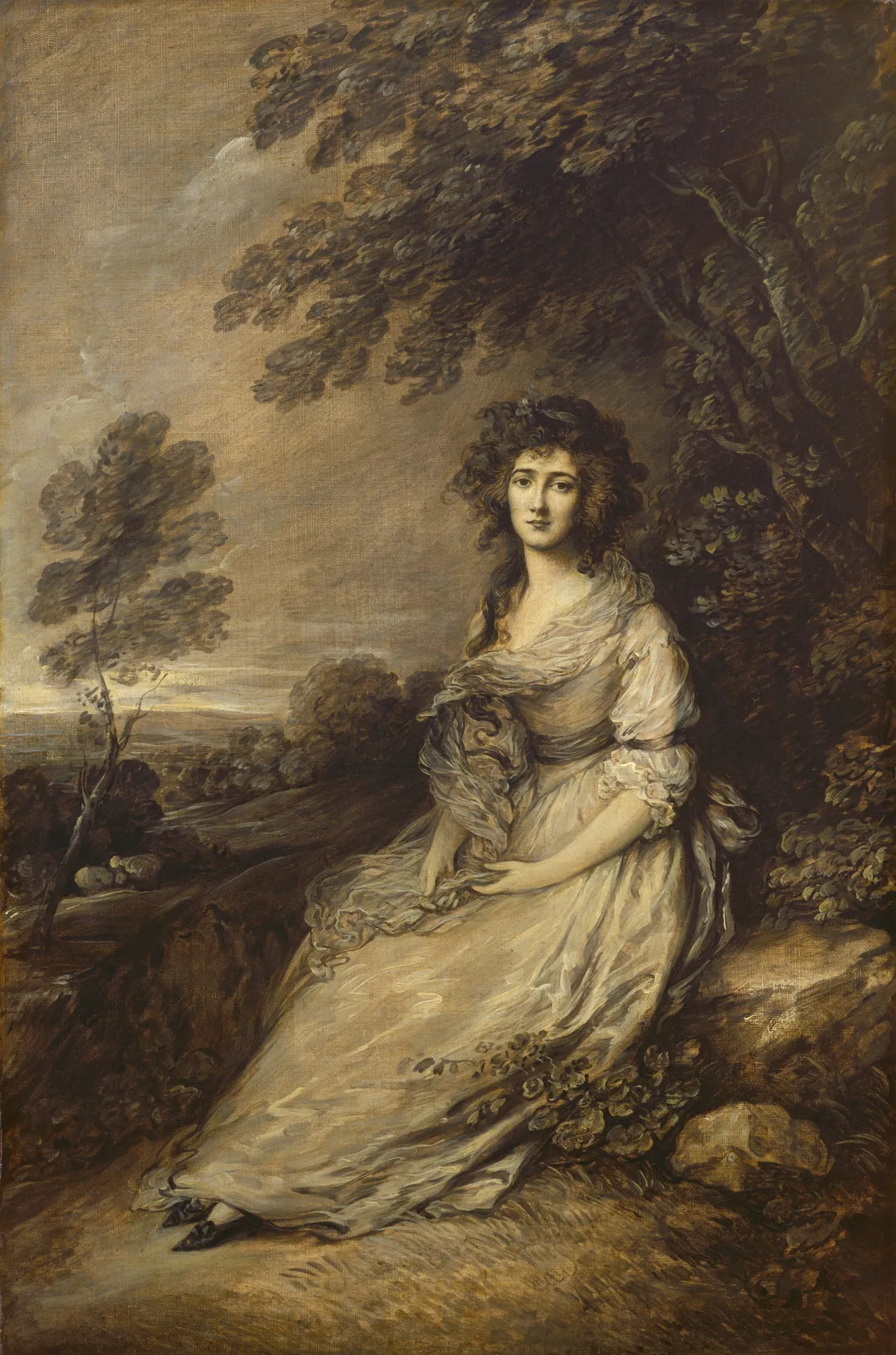 La señora Richard Brinsley Sheridan, de Gainsborough Dupont