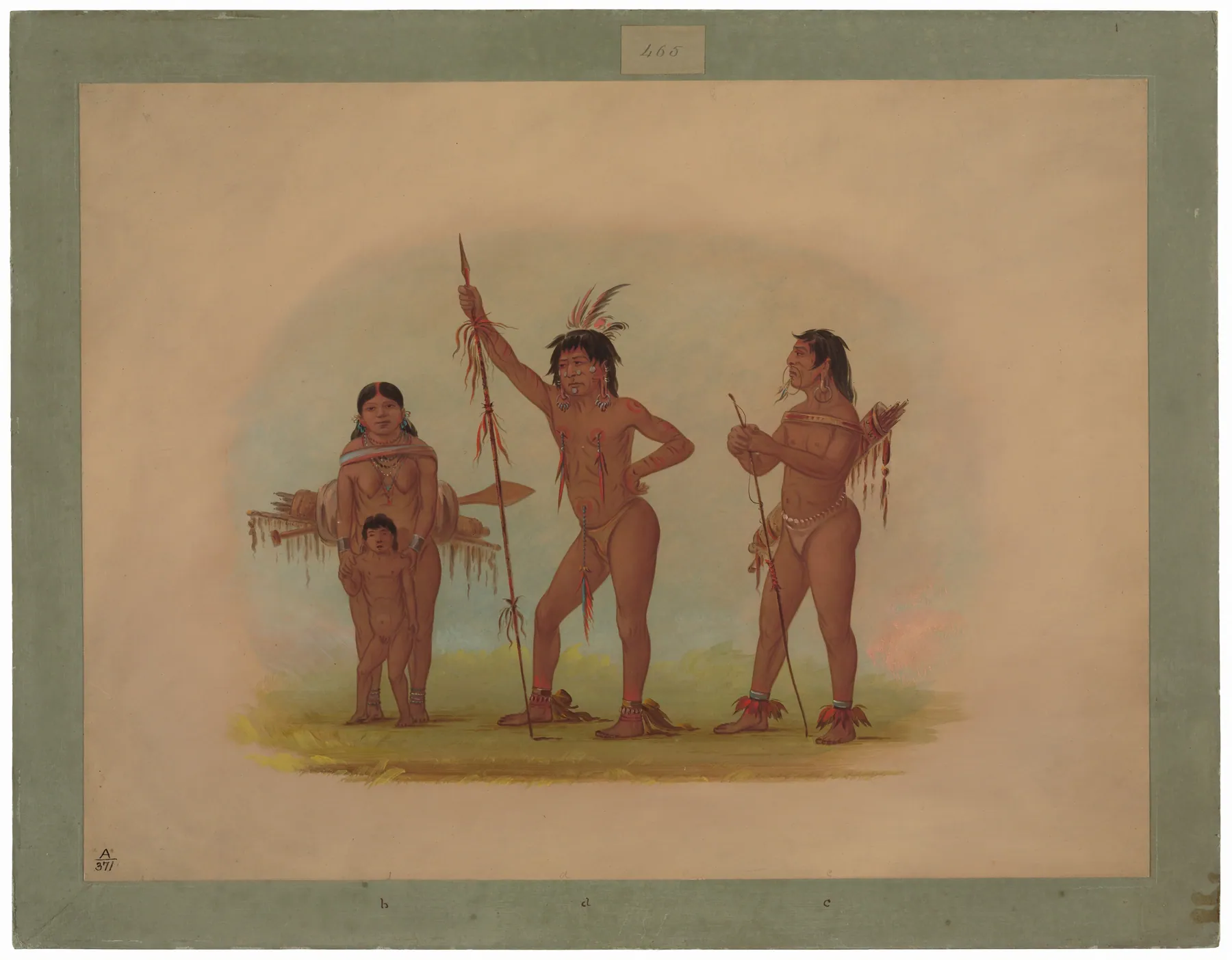 Cuatro indios mura, de George Catlin