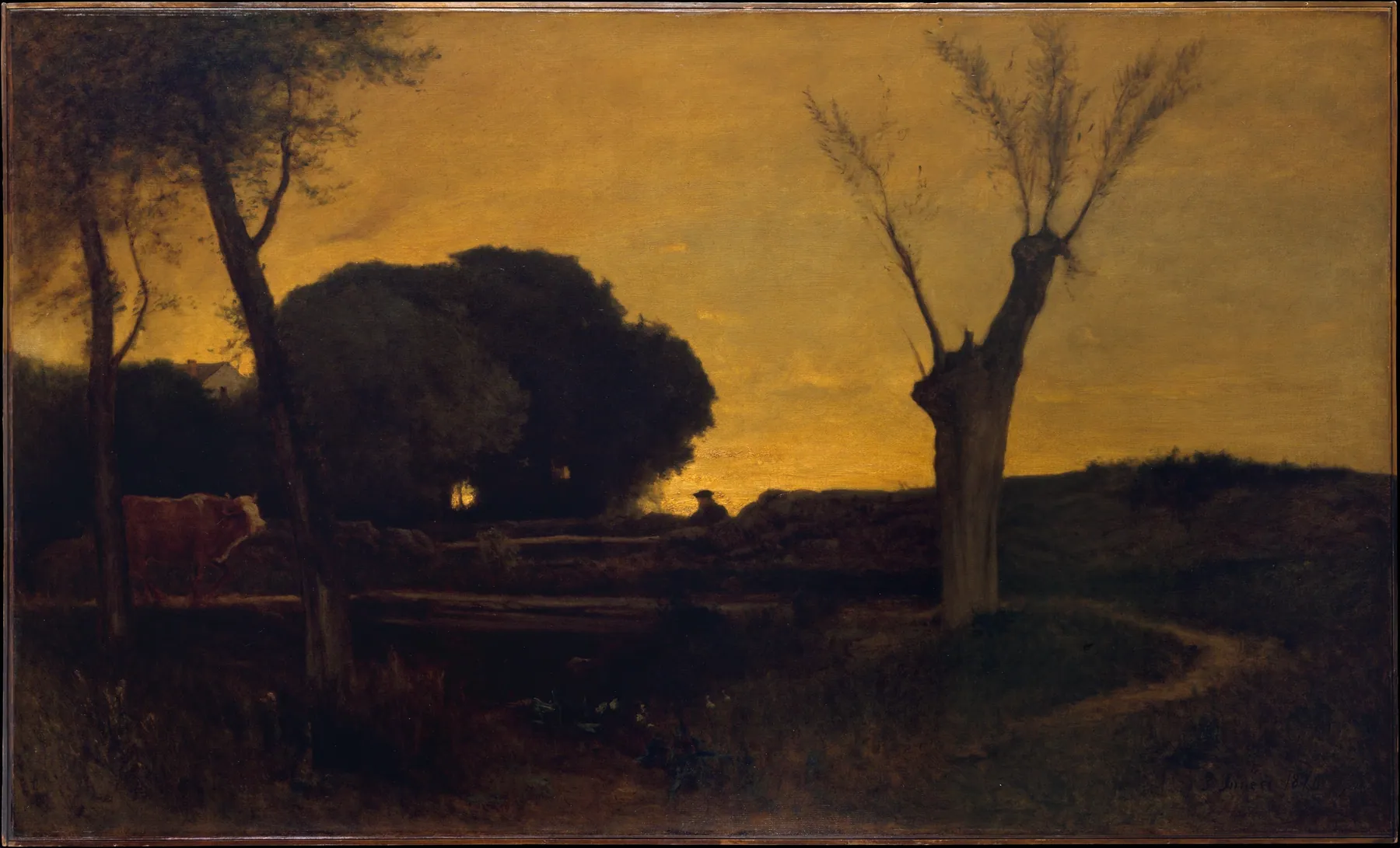 Atardecer en Medfield, Massachusetts, de George Inness
