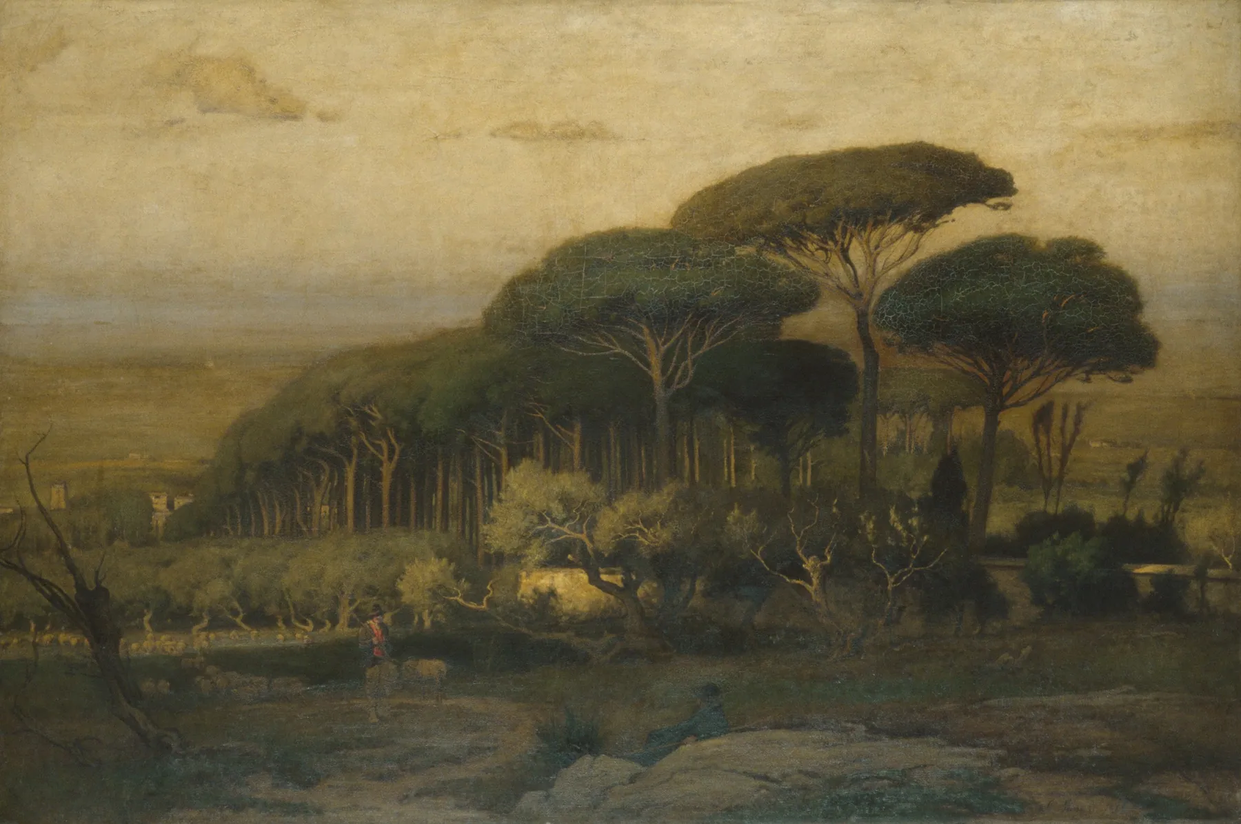 Pinar de la Villa Barberini, de George Inness