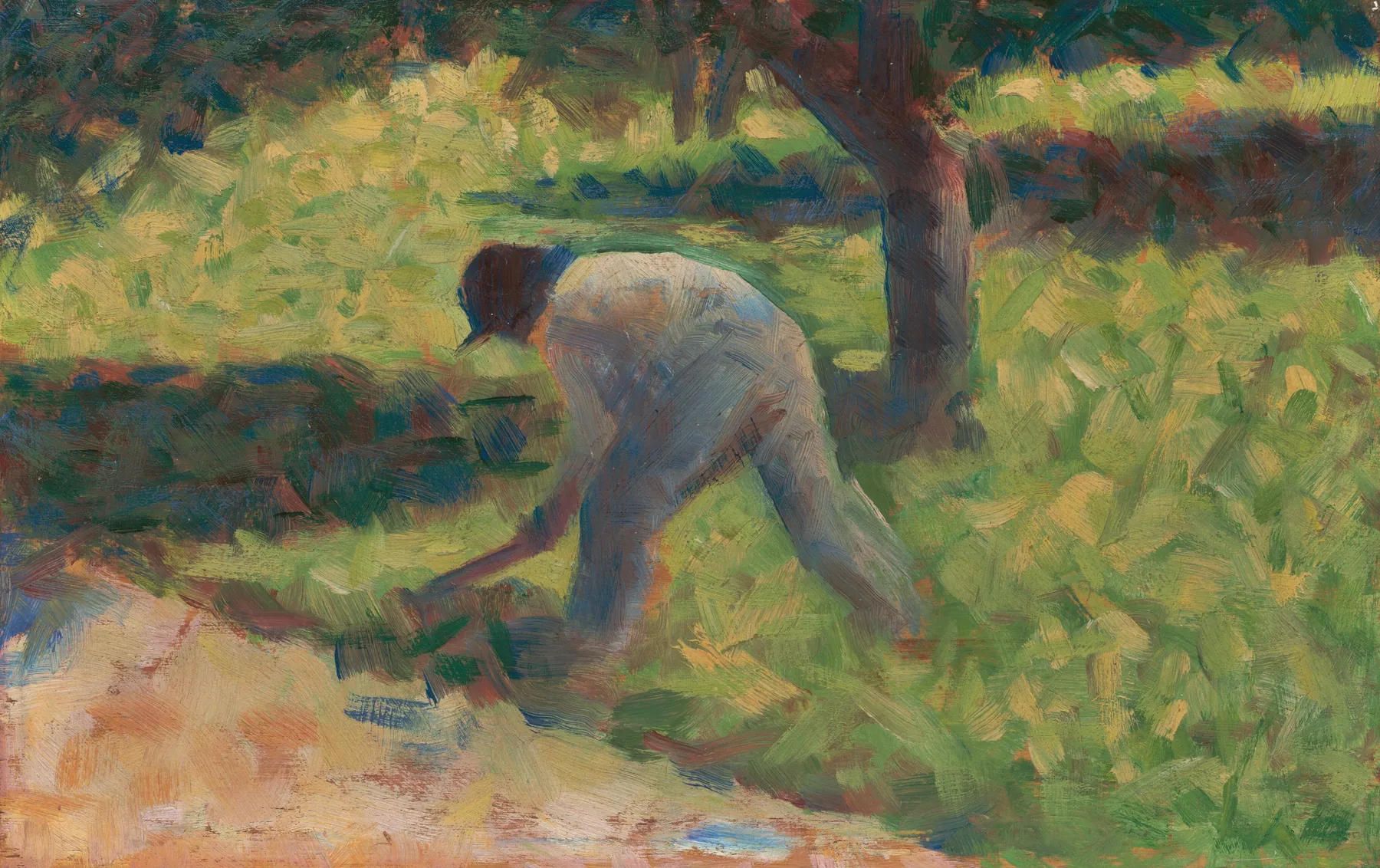 Hombre con azada, de Georges Seurat