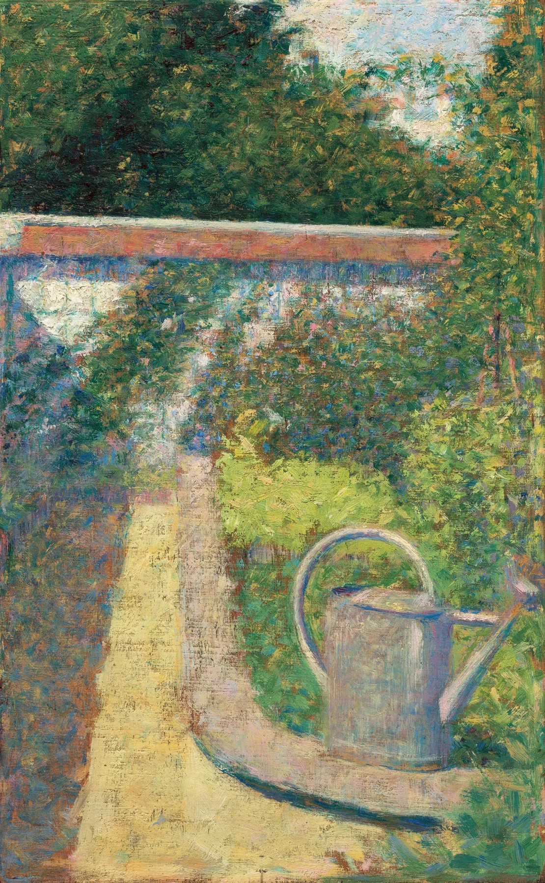 La regadera - Jardín en Le Raincy, de Georges Seurat