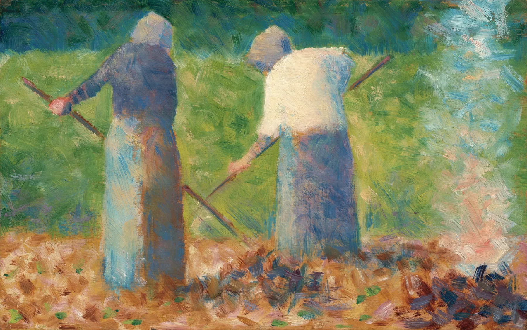 Segadores en Montfermeil, de Georges Seurat