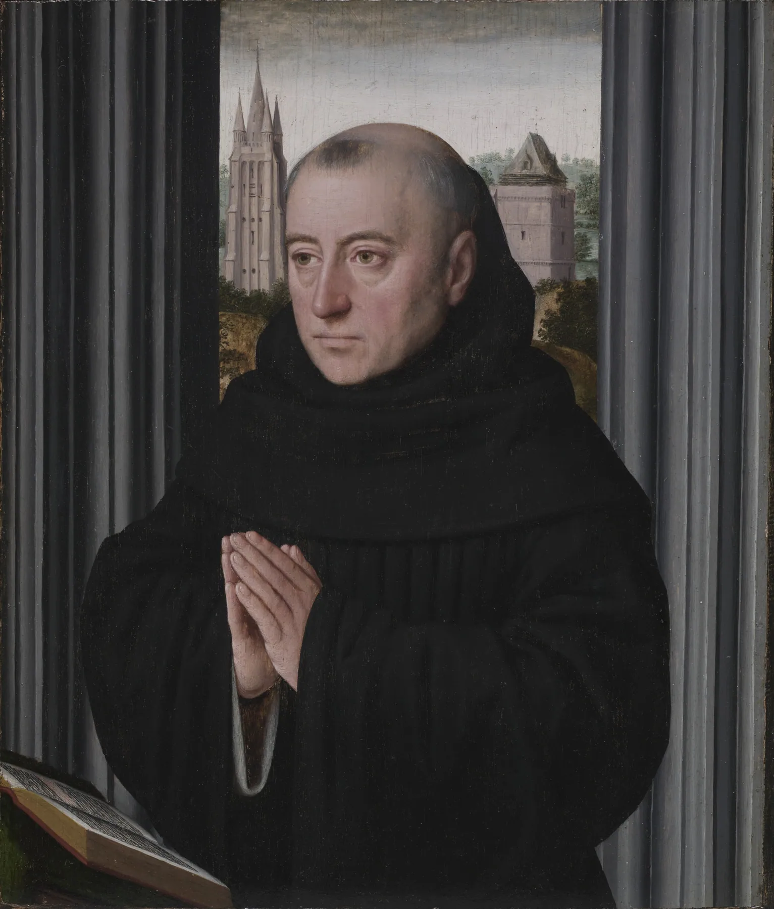 Retrato de un monje, de Gerard David