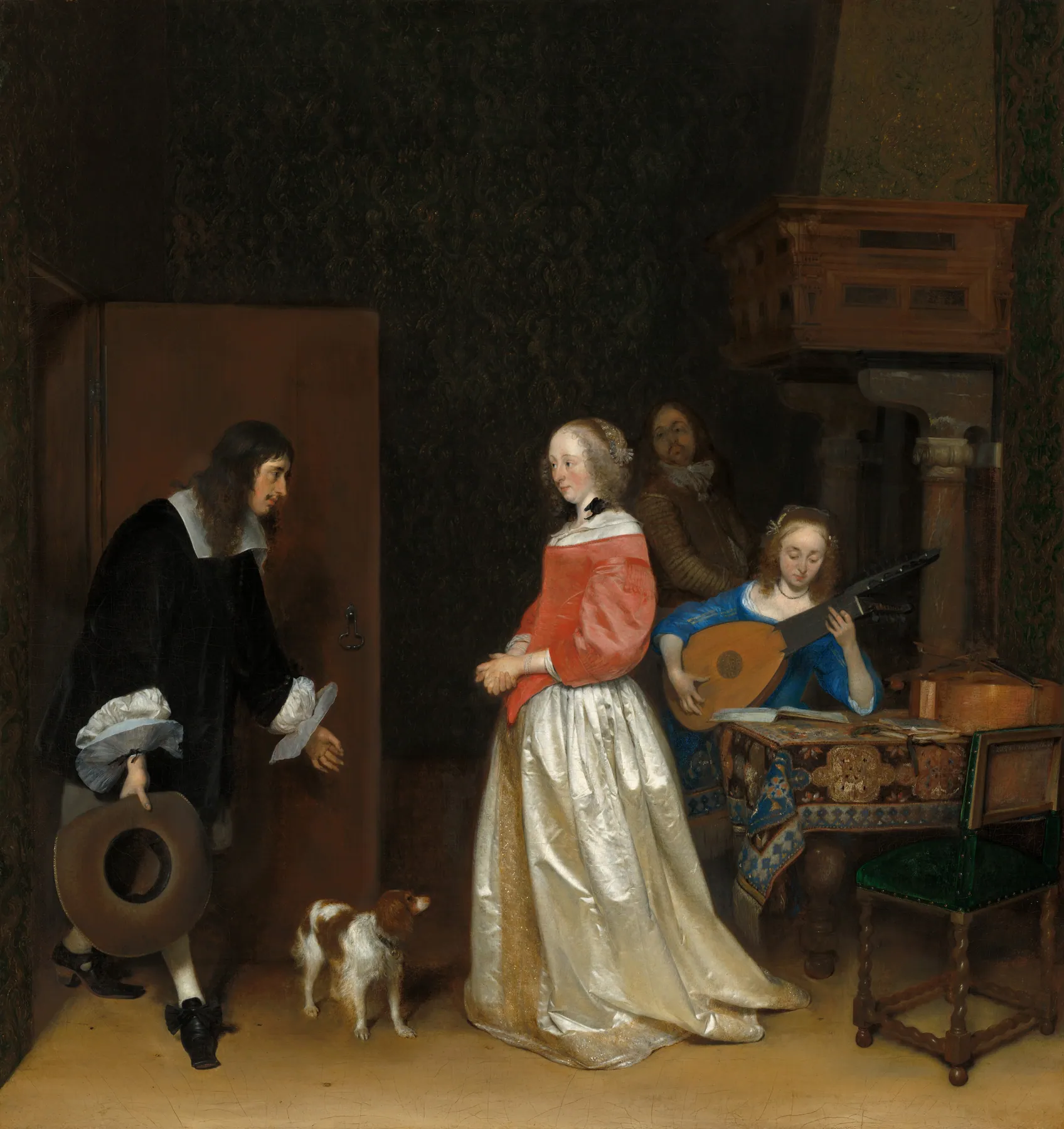 La visita del pretendiente, de Gerard ter Borch