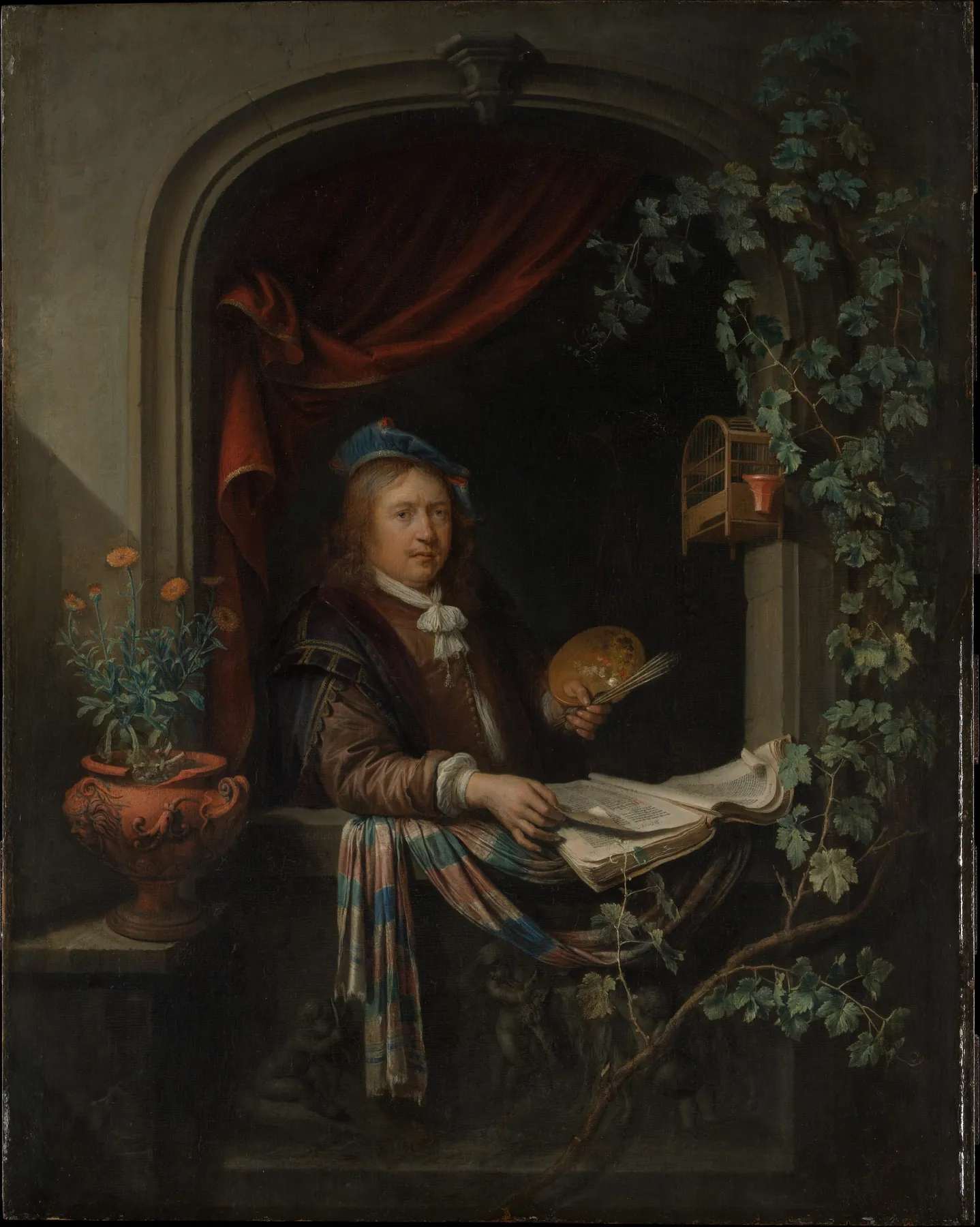 Autorretrato, de Gerrit Dou