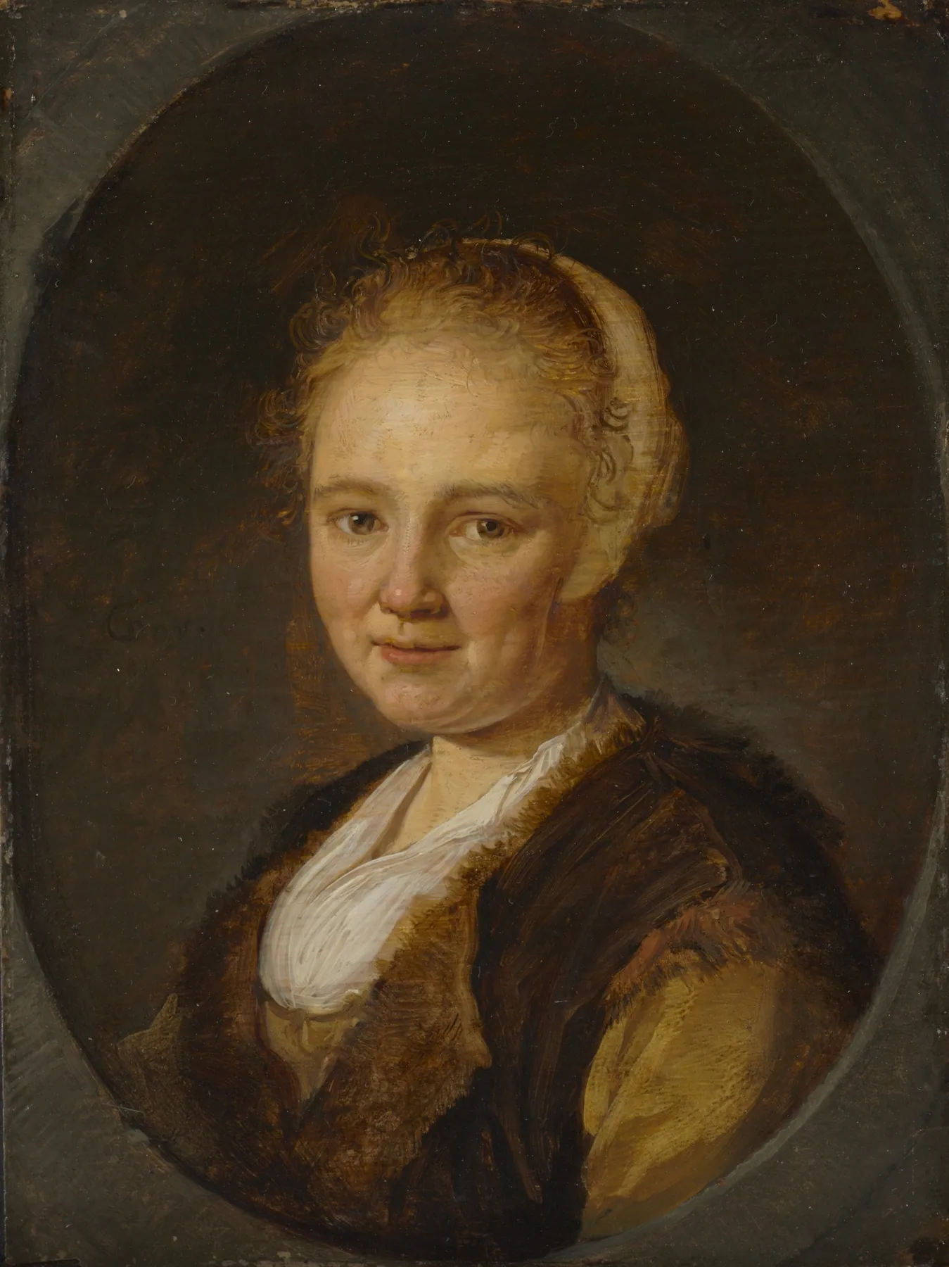 Una joven, de Gerrit Dou