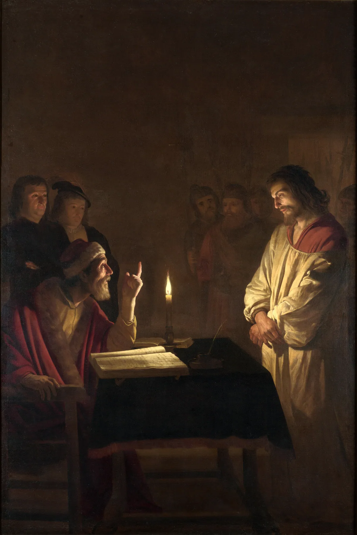 Cristo ante el sumo sacerdote, de Gerrit van Honthorst