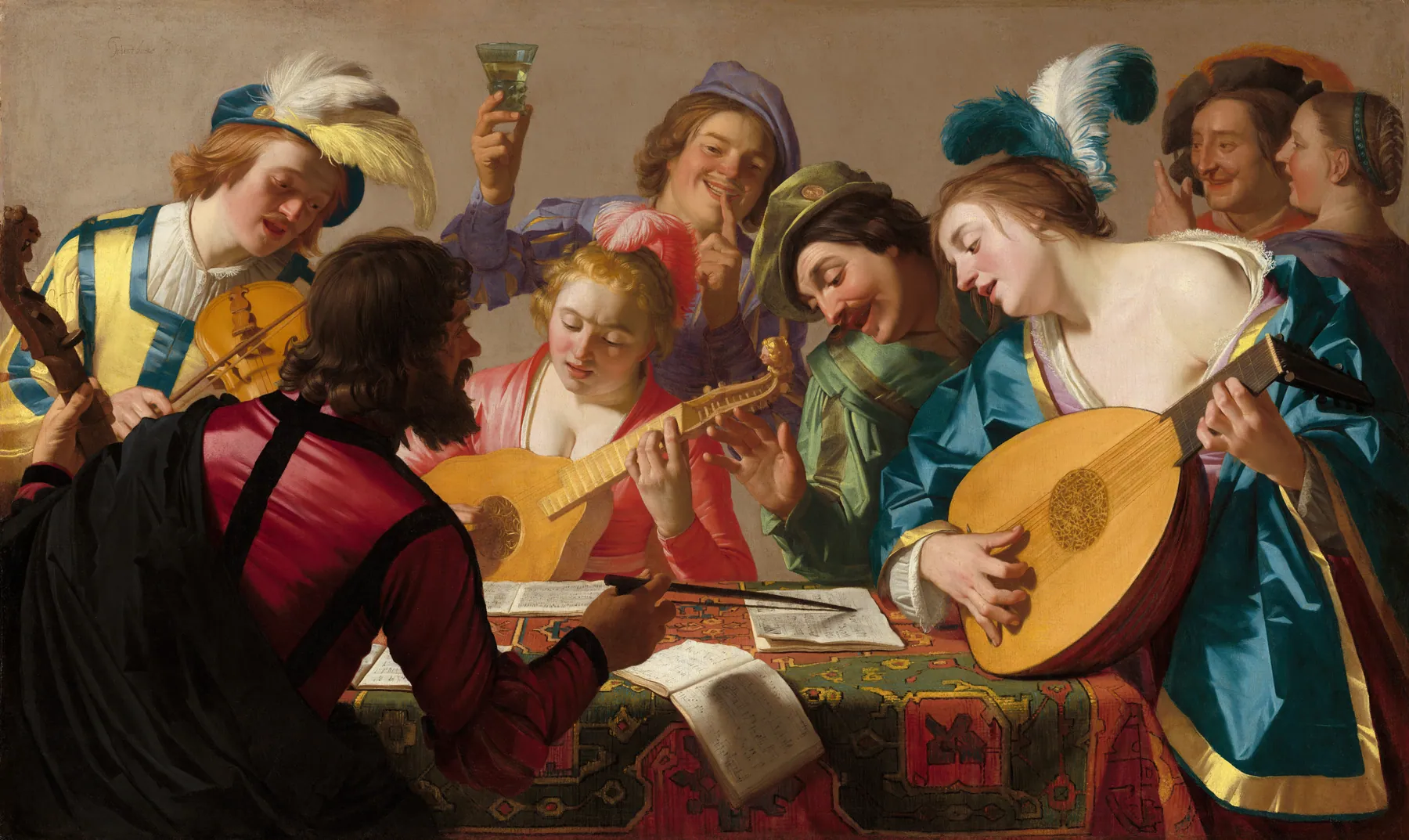 El concierto, de Gerrit van Honthorst
