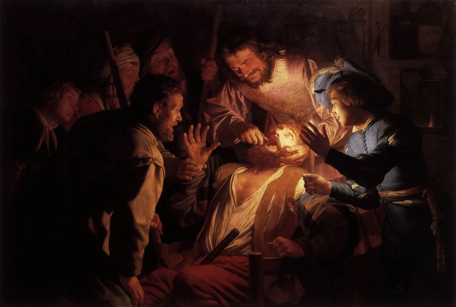 El dentista, de Gerrit van Honthorst