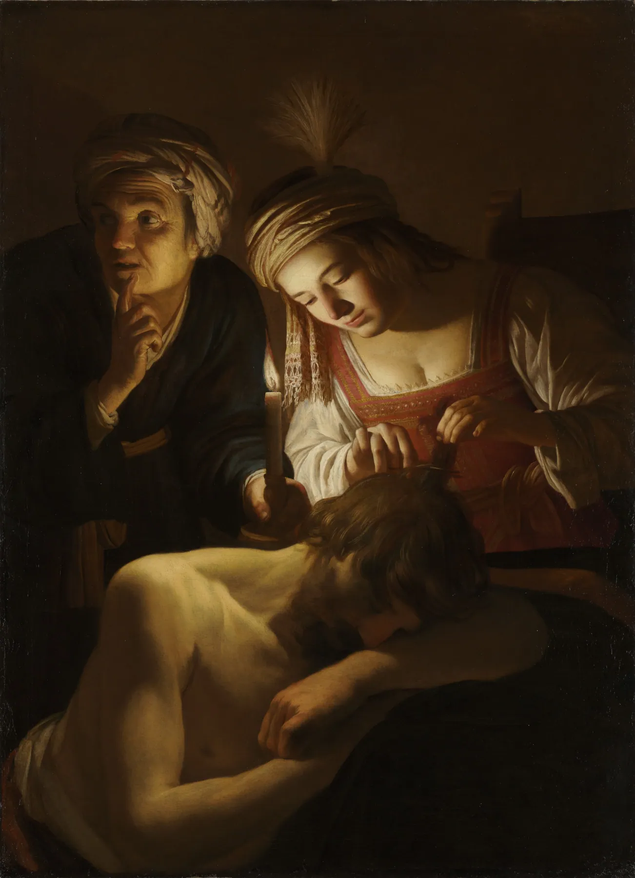 Sansón y Dalila, de Gerrit van Honthorst