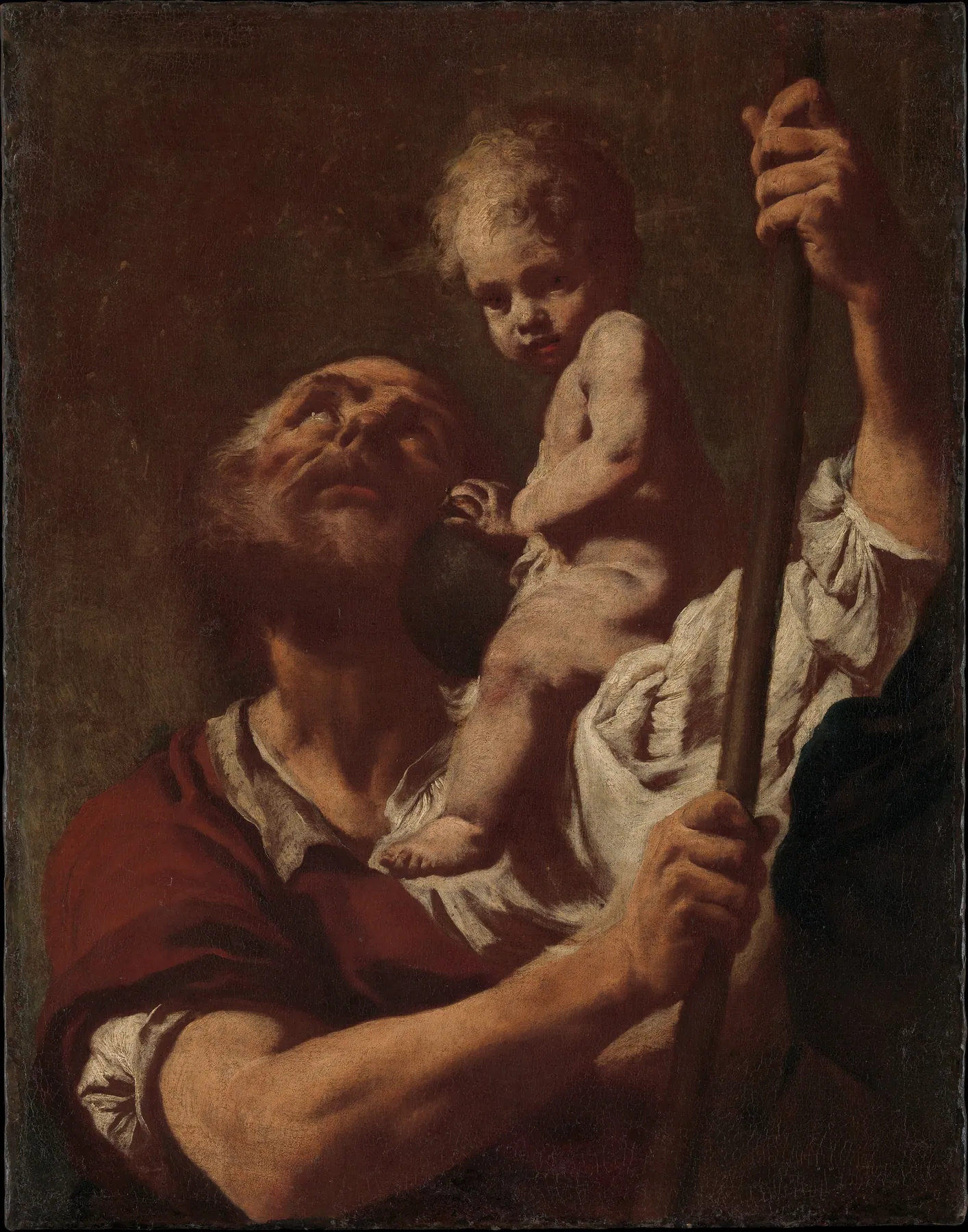San Cristóbal cargando al Niño Jesús, de Giovanni Battista Piazzetta
