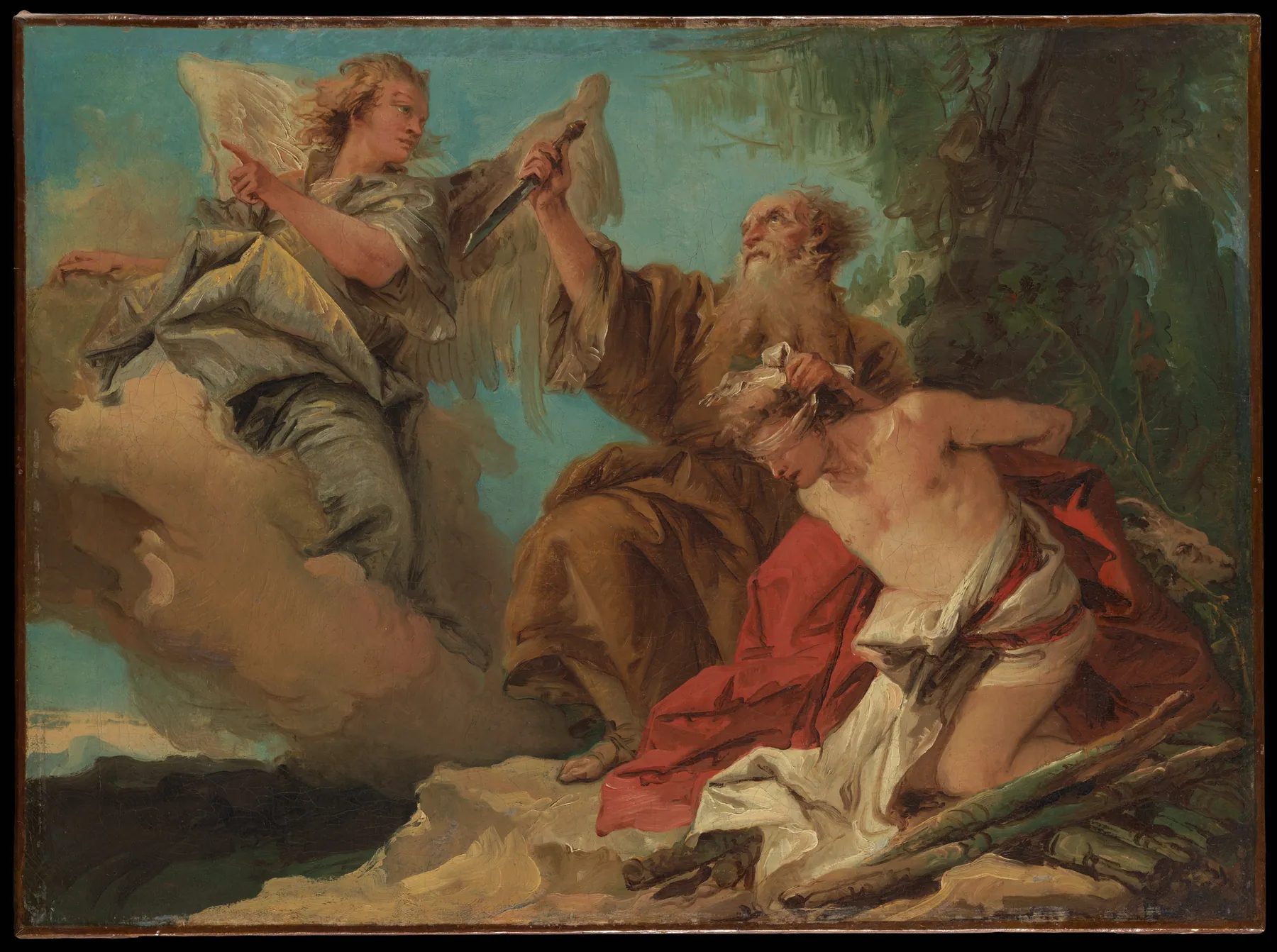 El sacrificio de Isaac, de Giovanni Battista Tiepolo