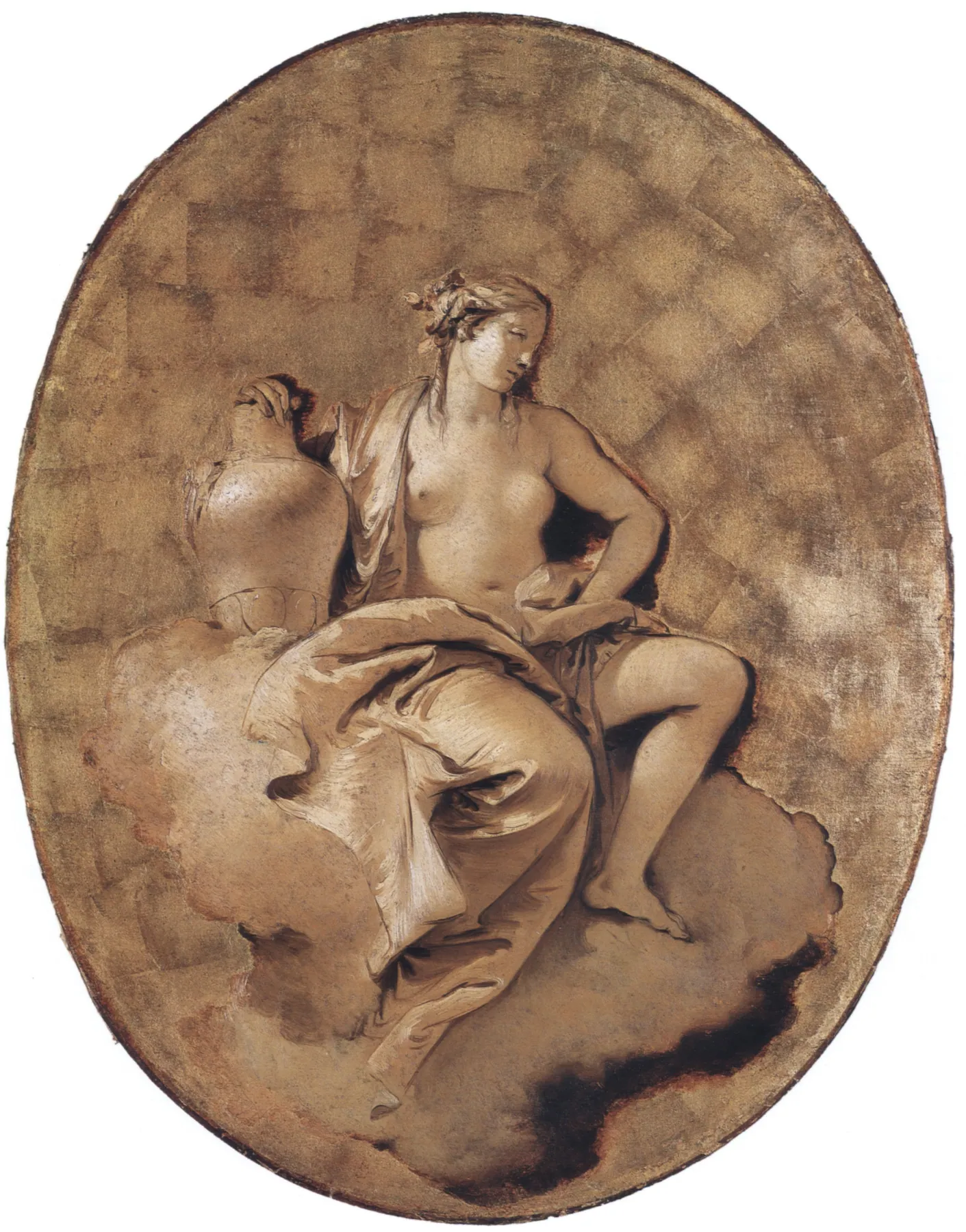 Figura alegórica femenina, de Giovanni Battista Tiepolo