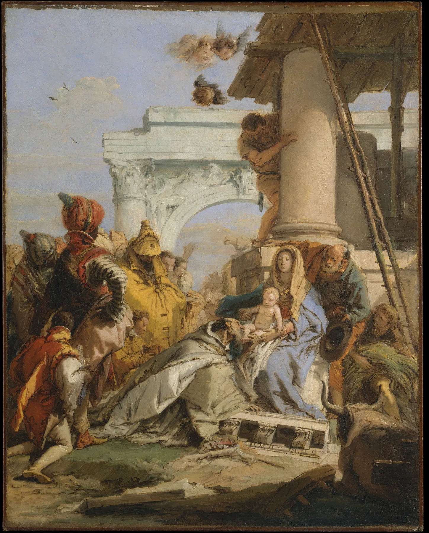 La adoración de los Reyes Magos, de Giovanni Battista Tiepolo