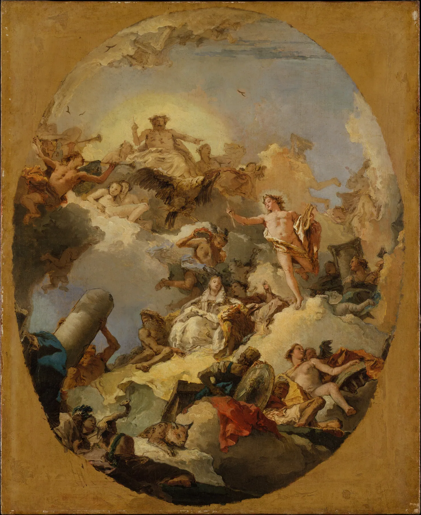 La apoteosis de la monarquía española, de Giovanni Battista Tiepolo