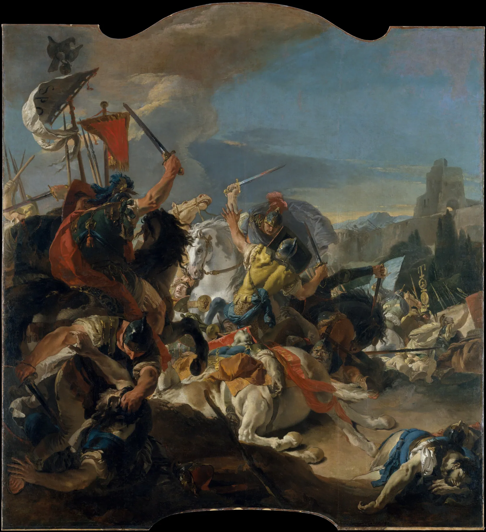 La batalla de Vercellae, de Giovanni Battista Tiepolo