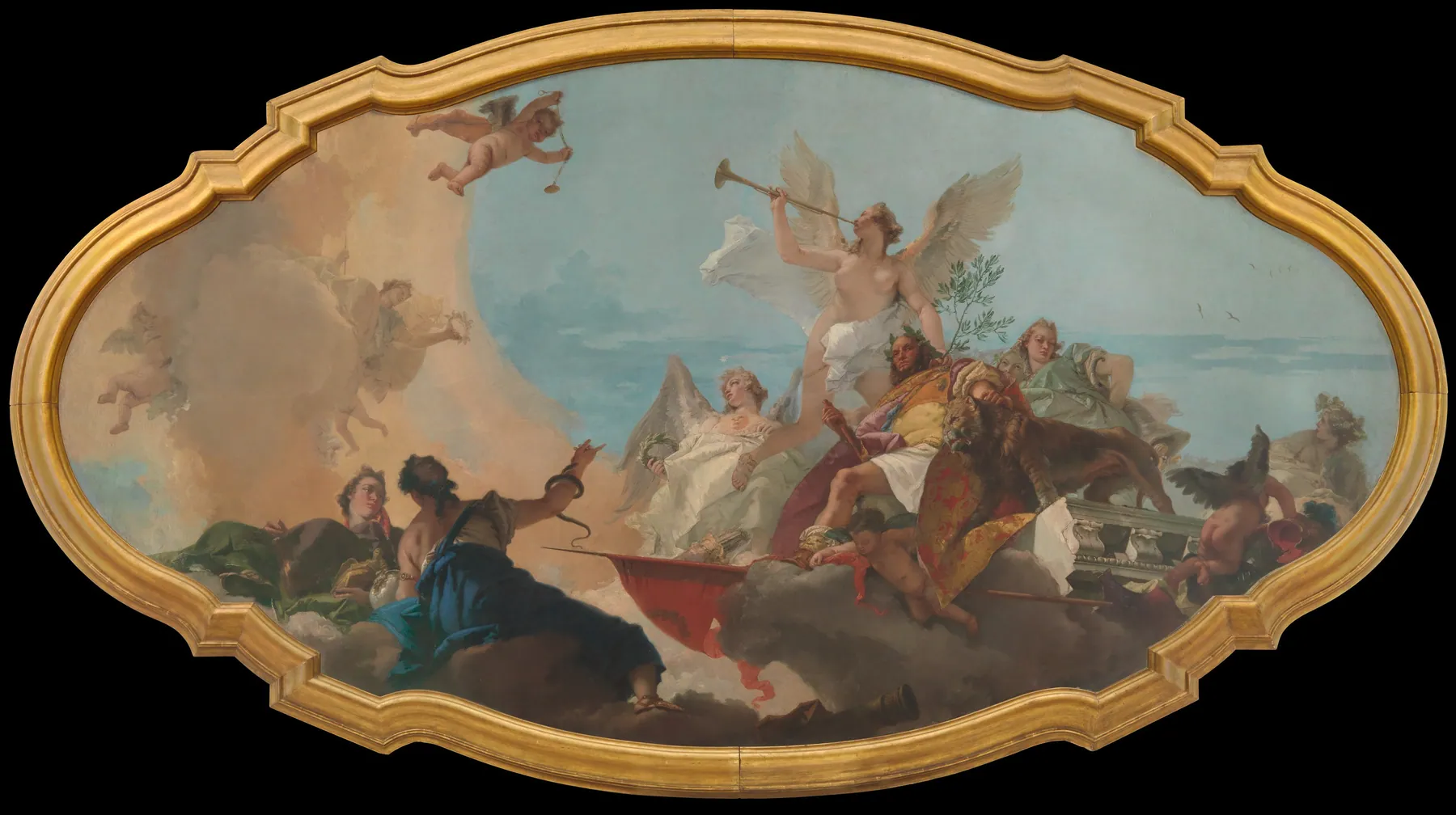 La glorificación de la familia Barbaro, de Giovanni Battista Tiepolo