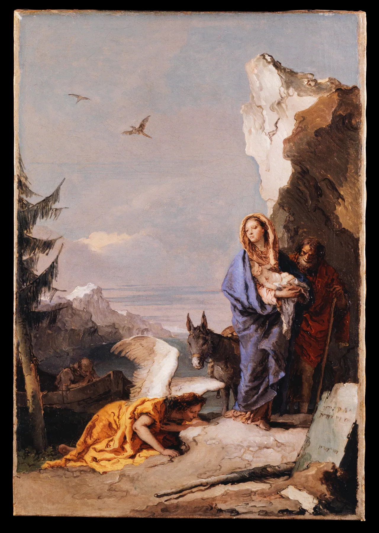 La huida a Egipto, de Giovanni Battista Tiepolo