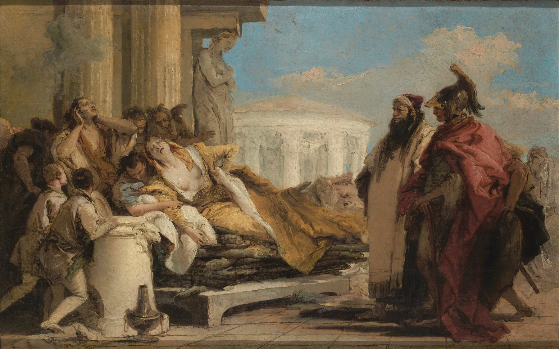 Muerte de Dido, de Giovanni Battista Tiepolo