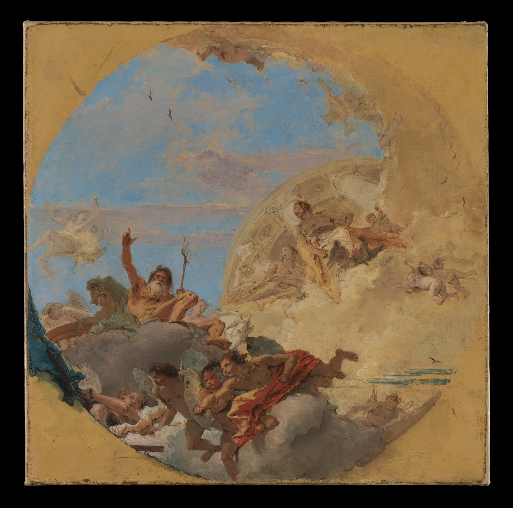 Neptuno y los vientos, de Giovanni Battista Tiepolo