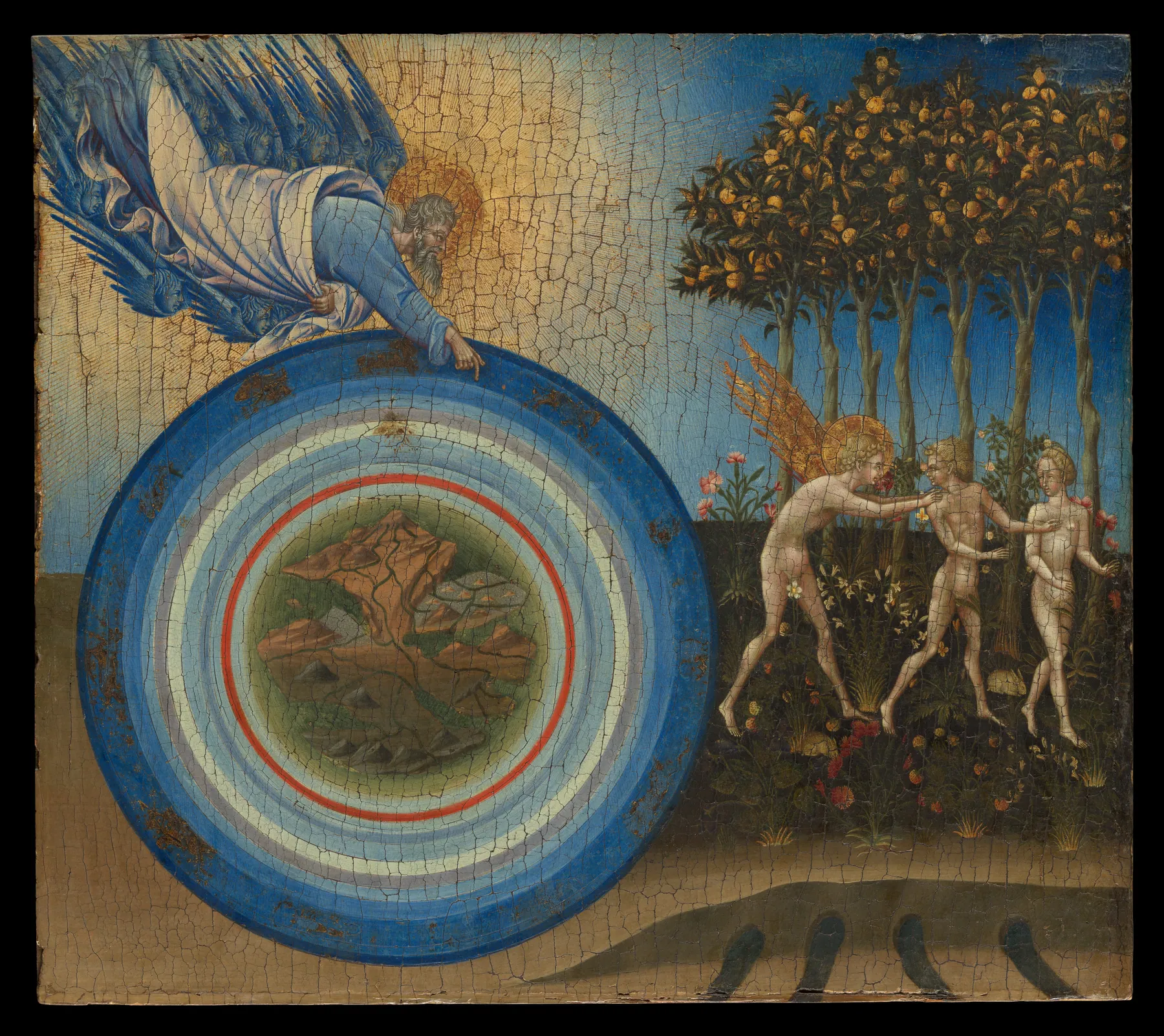 La creación del mundo y la expulsión del paraíso, de Giovanni di Paolo