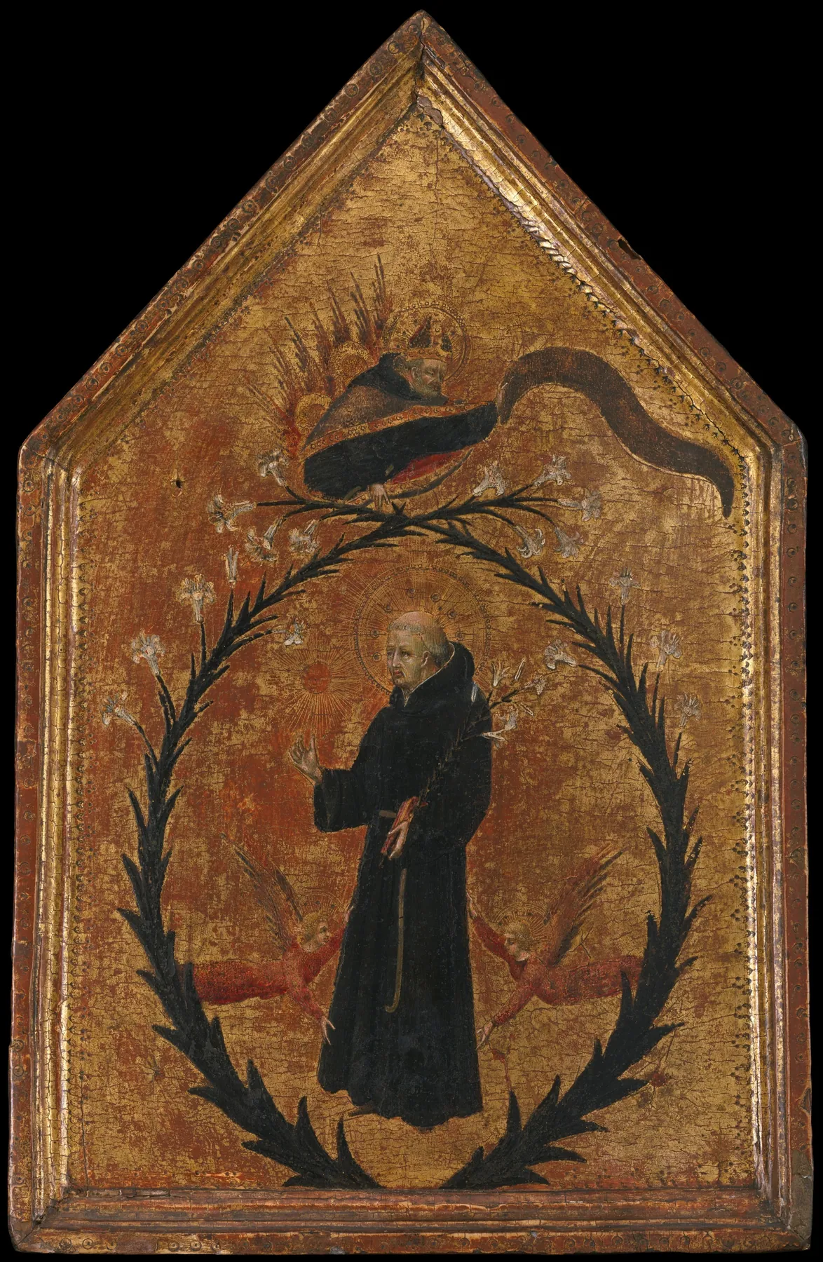 La exaltación de San Nicolás de Tolentino, de Giovanni di Paolo