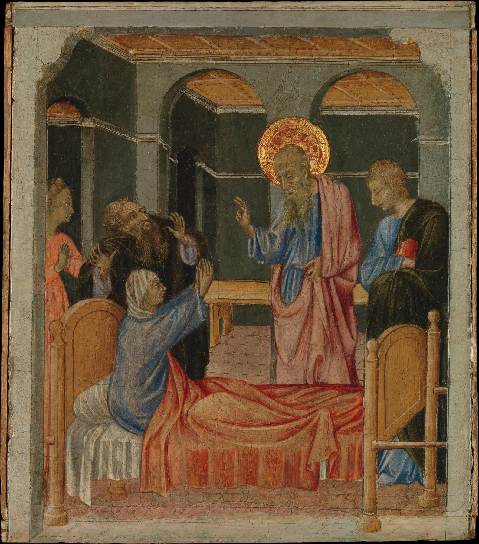 San Juan Evangelista resucita a Drusiana, de Giovanni di Paolo