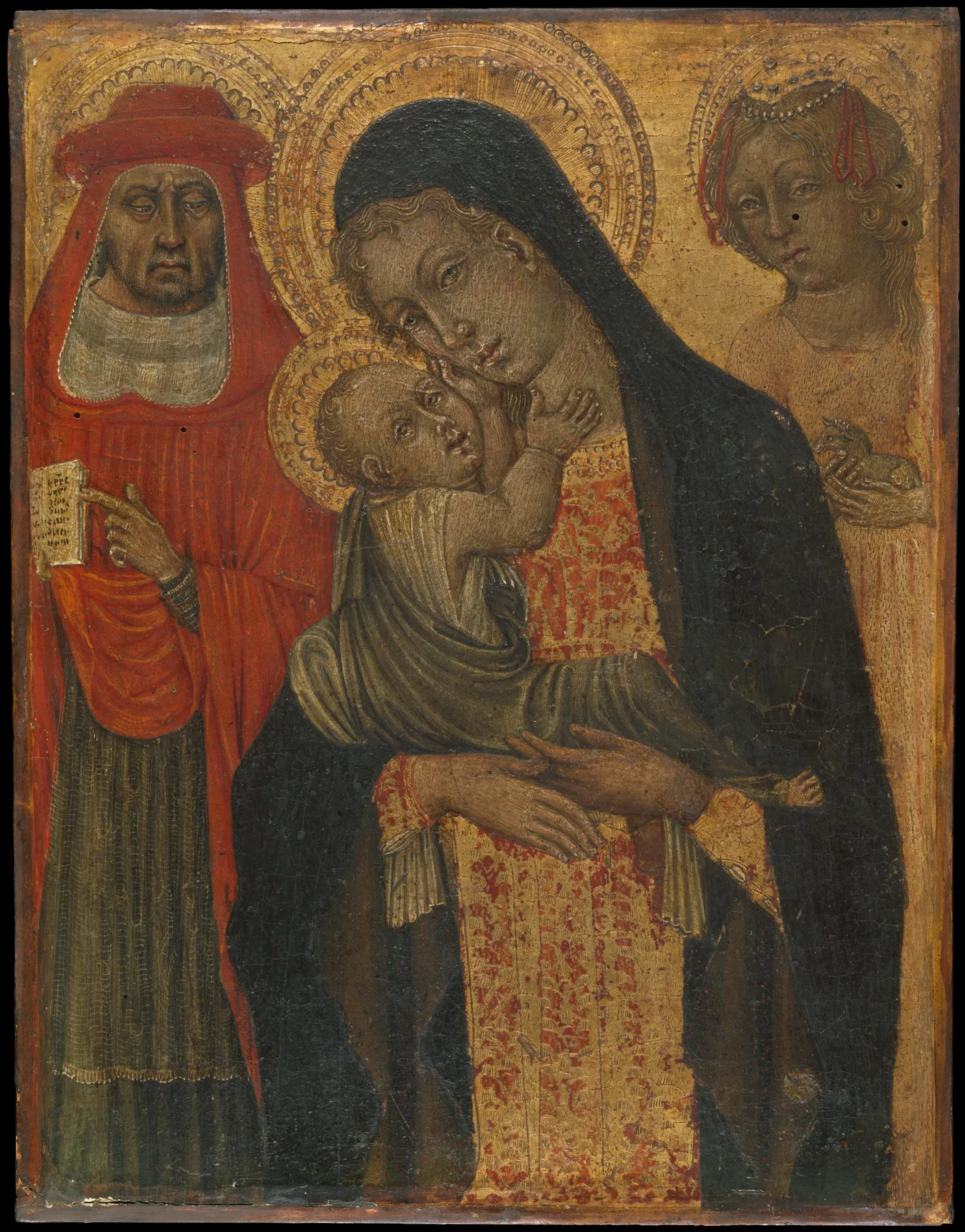 Virgen con el Niño y los santos Jerónimo e Inés, de Giovanni di Paolo