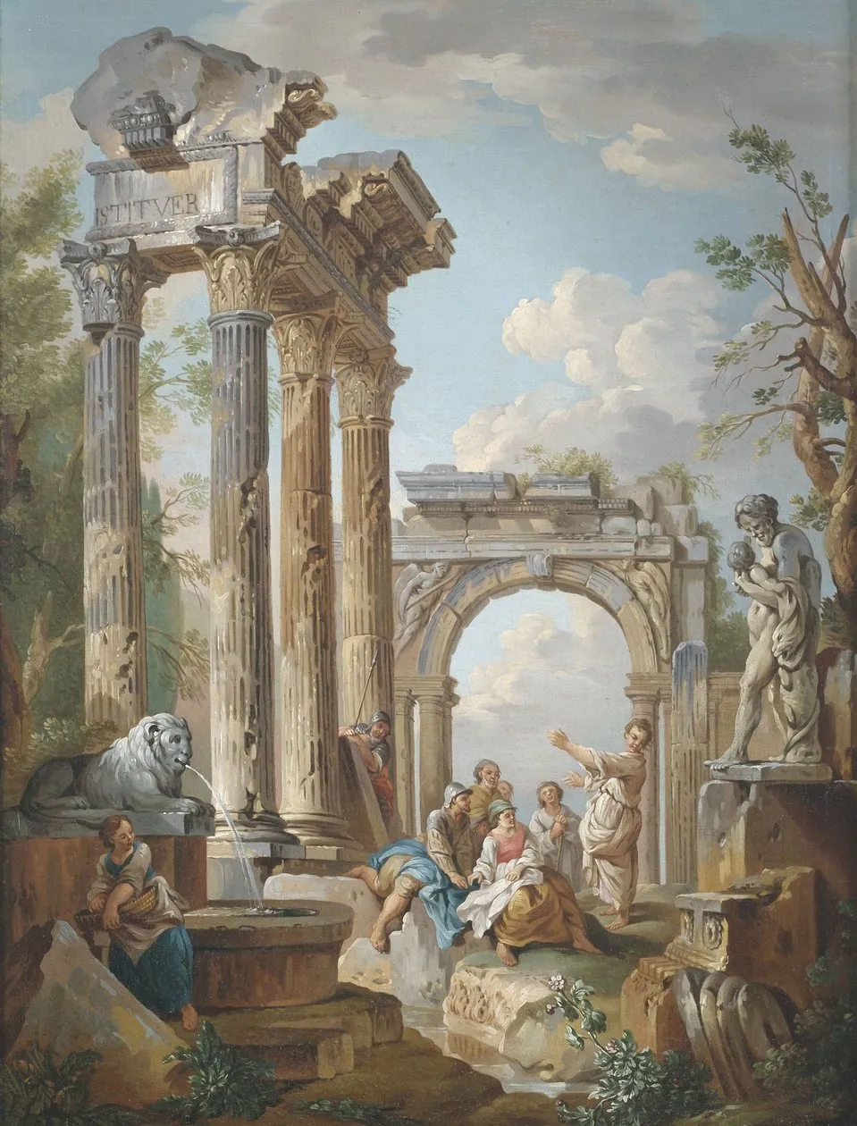 La predicación de un apóstol, de Giovanni Paolo Panini