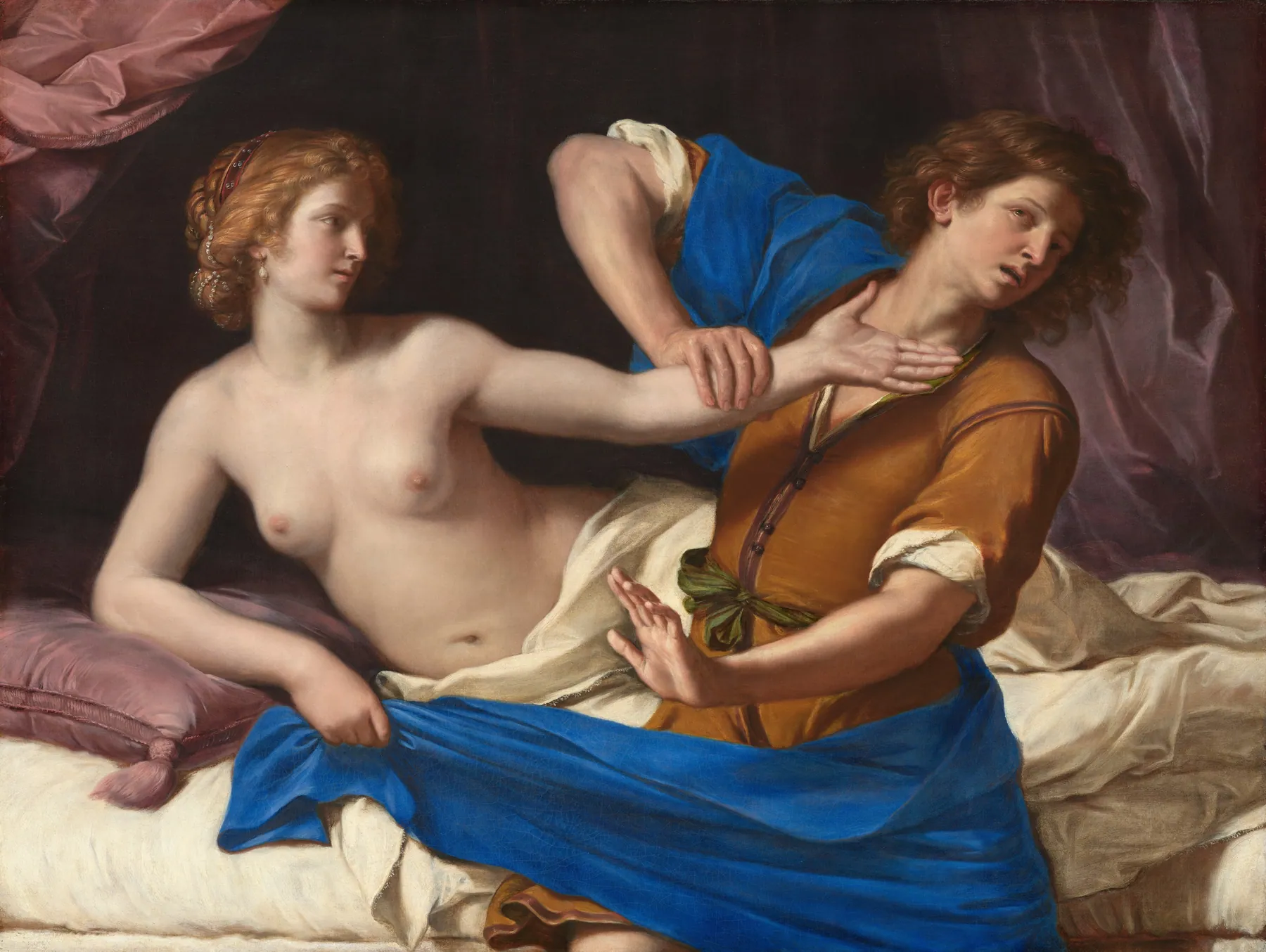 José y la mujer de Putifar, de Guercino