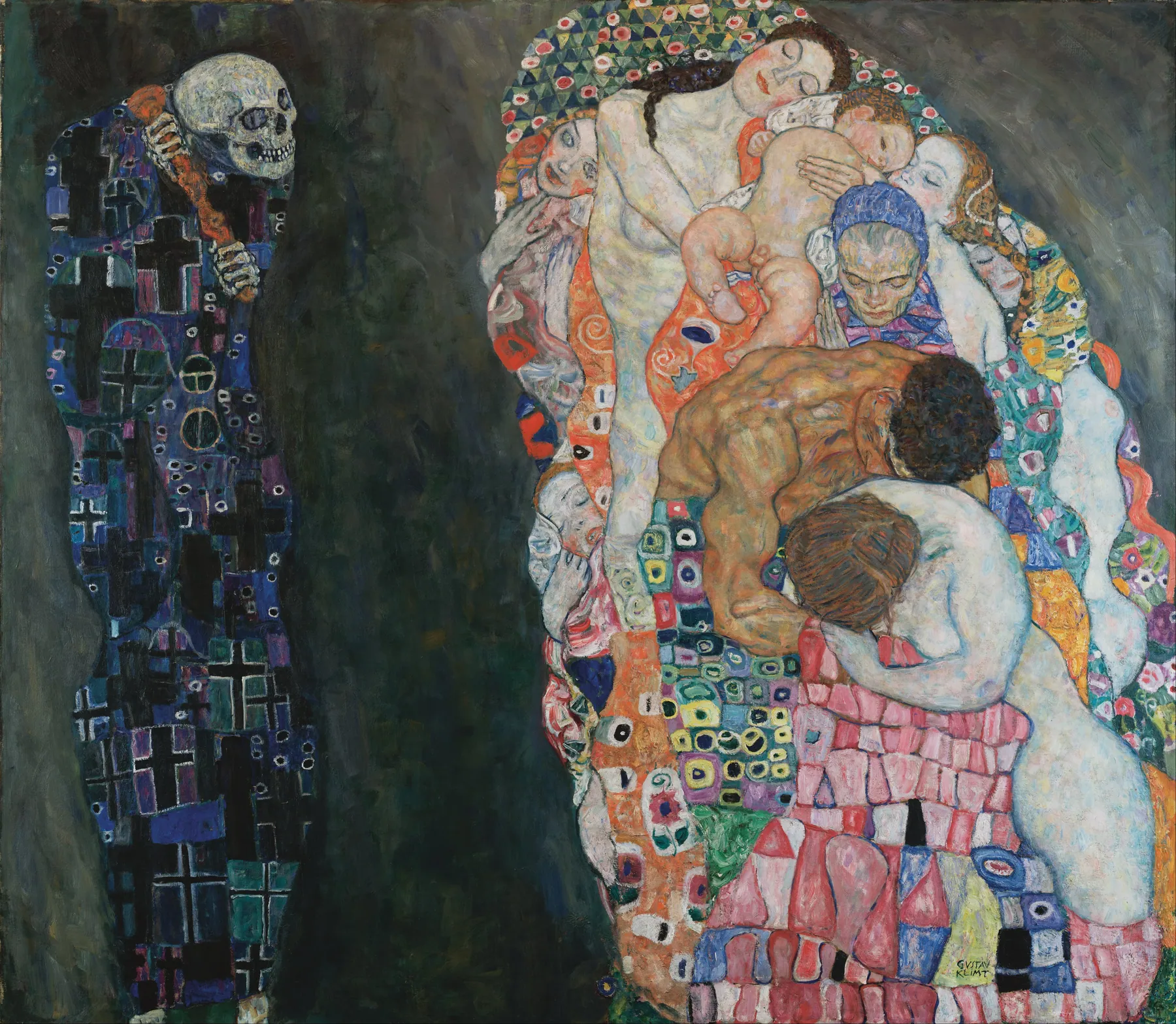 Muerte y vida, de Gustav Klimt