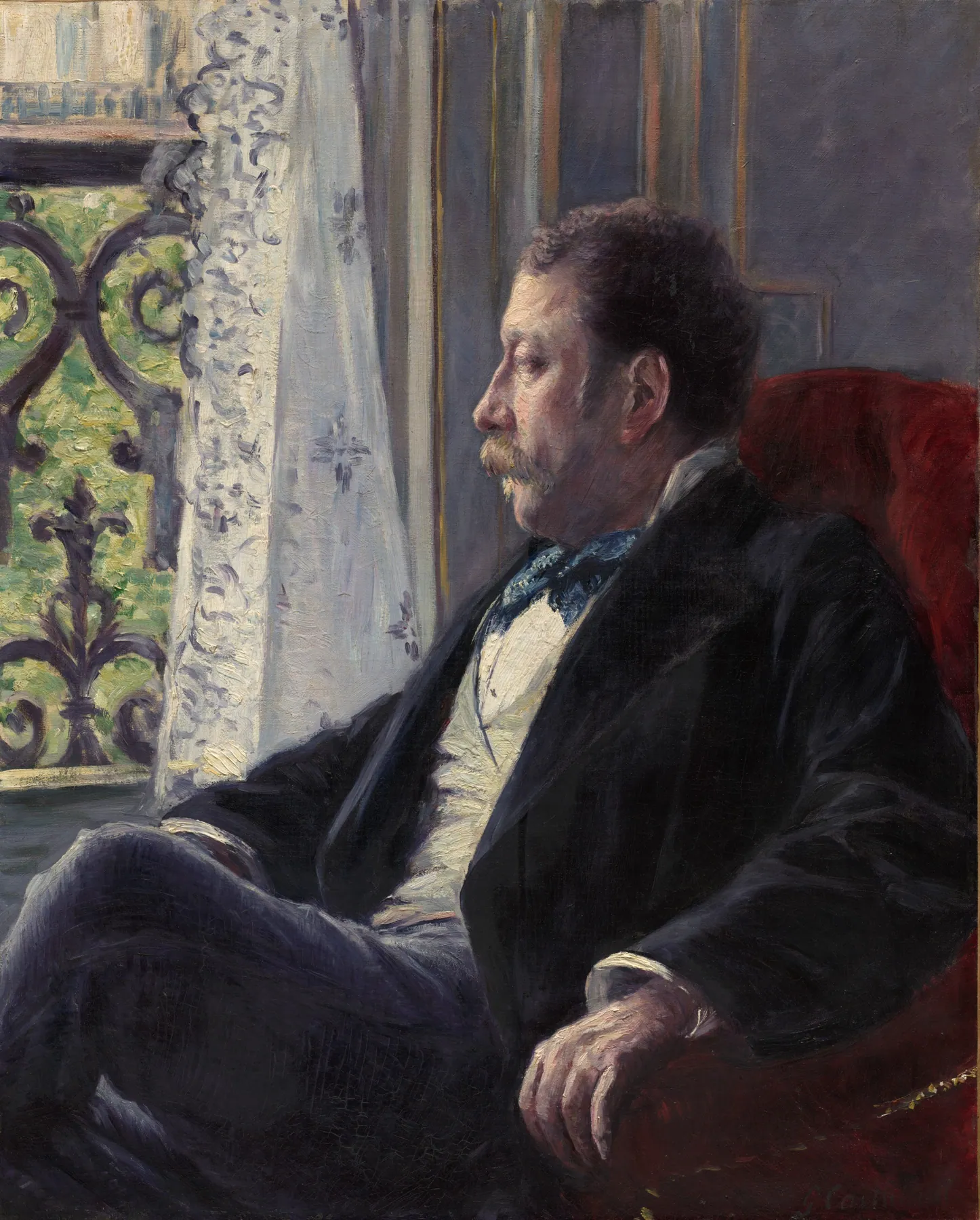 Retrato de un hombre, de Gustave Caillebotte