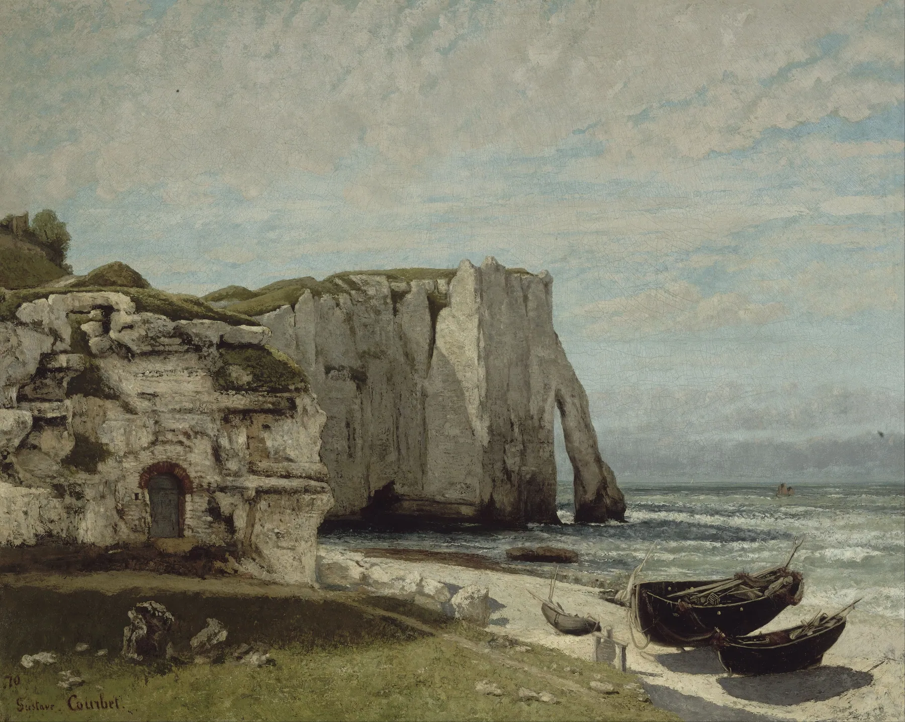 Acantilados de Étretat tras la tormenta, de Gustave Courbet