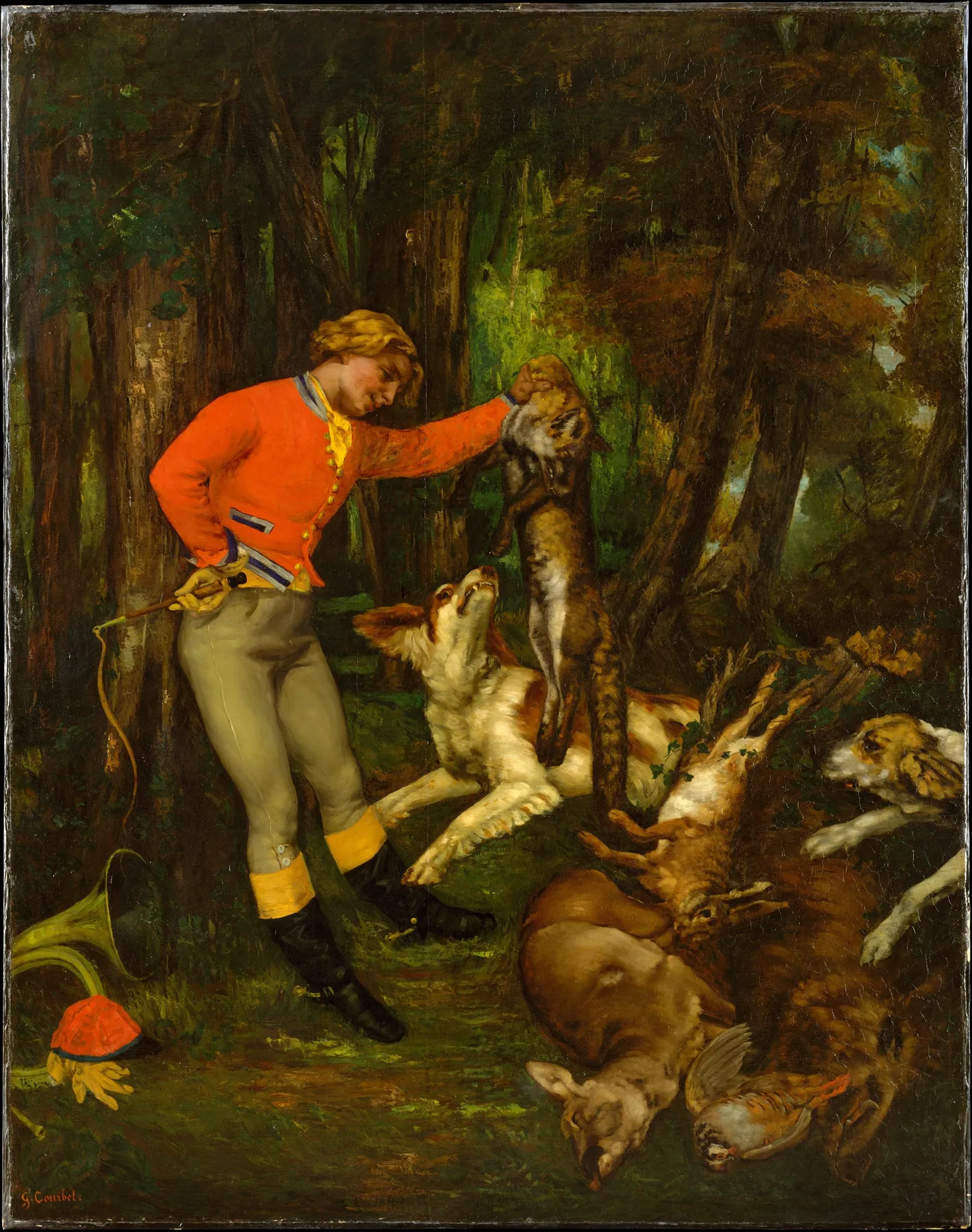 Después de la caza, de Gustave Courbet